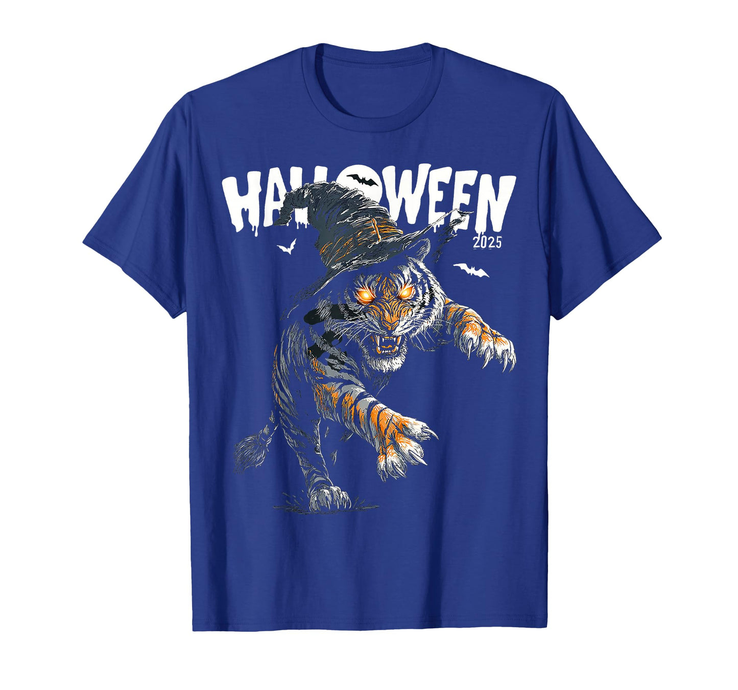 Halloween 2025 Tiger Witch Costume Fun T-Shirt