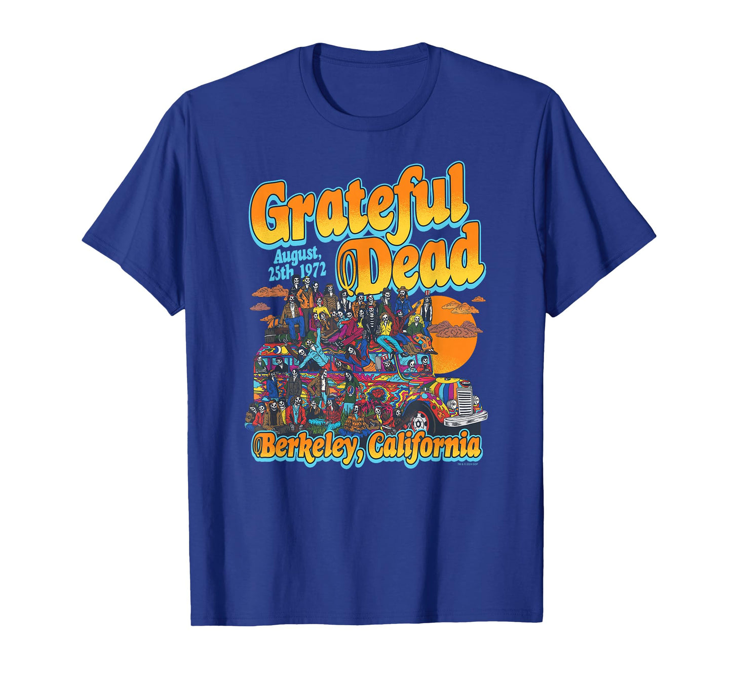 Grateful Dead Berkeley Bound Van 1972 Band T-Shirt