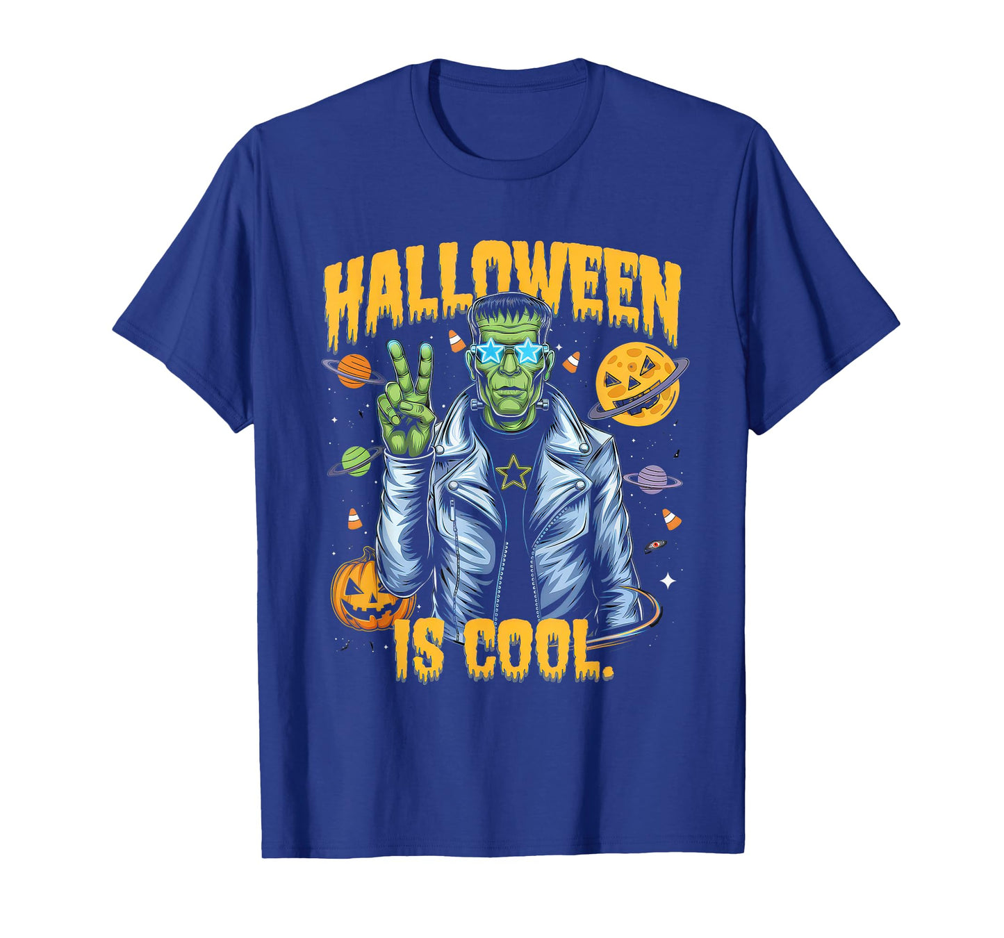 Halloween is Cool Tshirt Women Men Frankenstein Monster T-Shirt