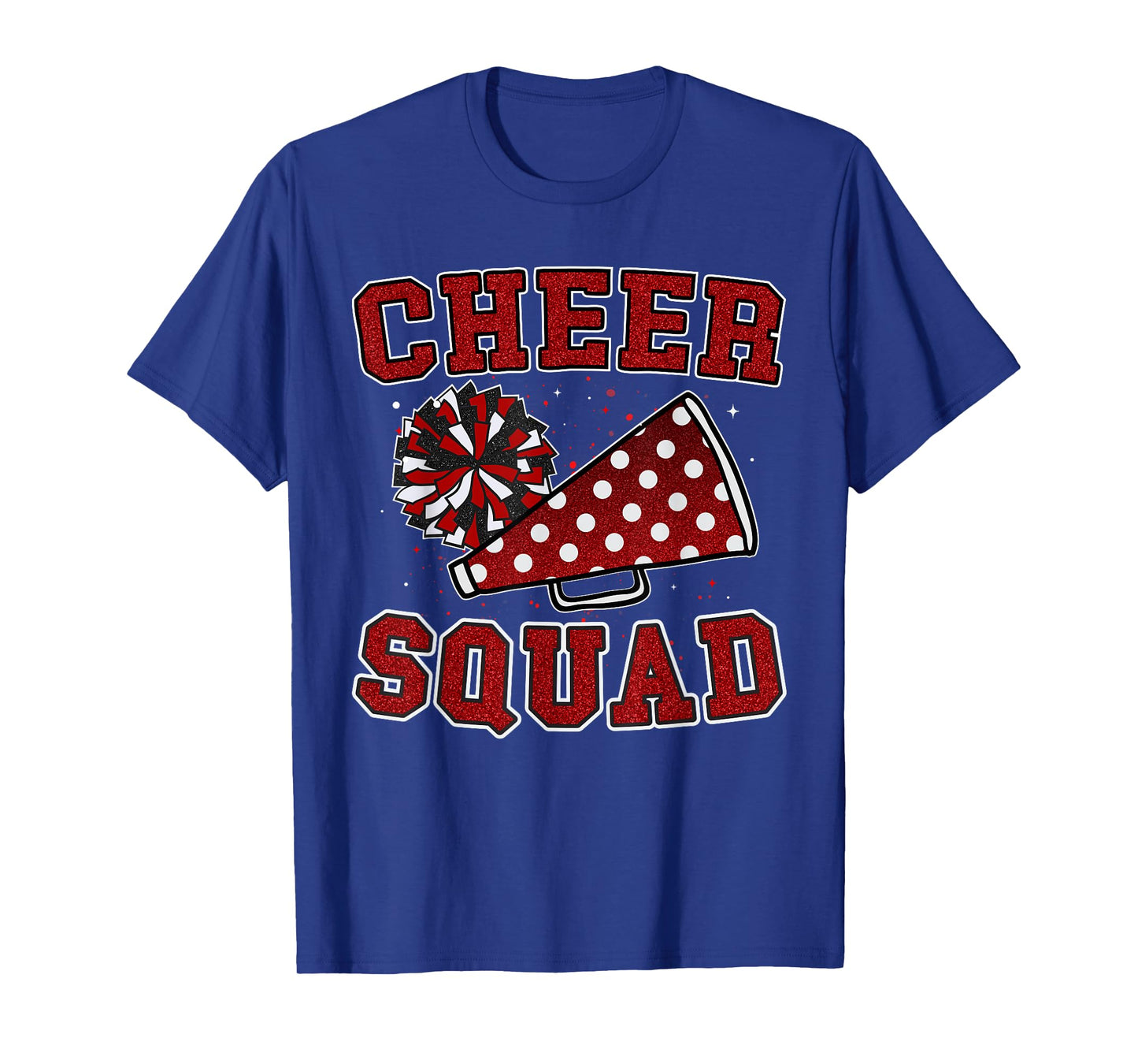 Funny Red Cheerleading Cheerleader Cheer Squad Women Girl T-Shirt