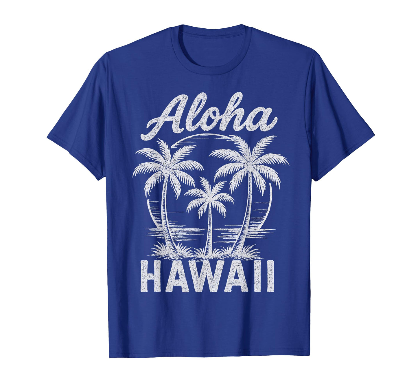 Aloha Hawaii Palm Tree Beach Graphic Summer Vacation Trip T-Shirt