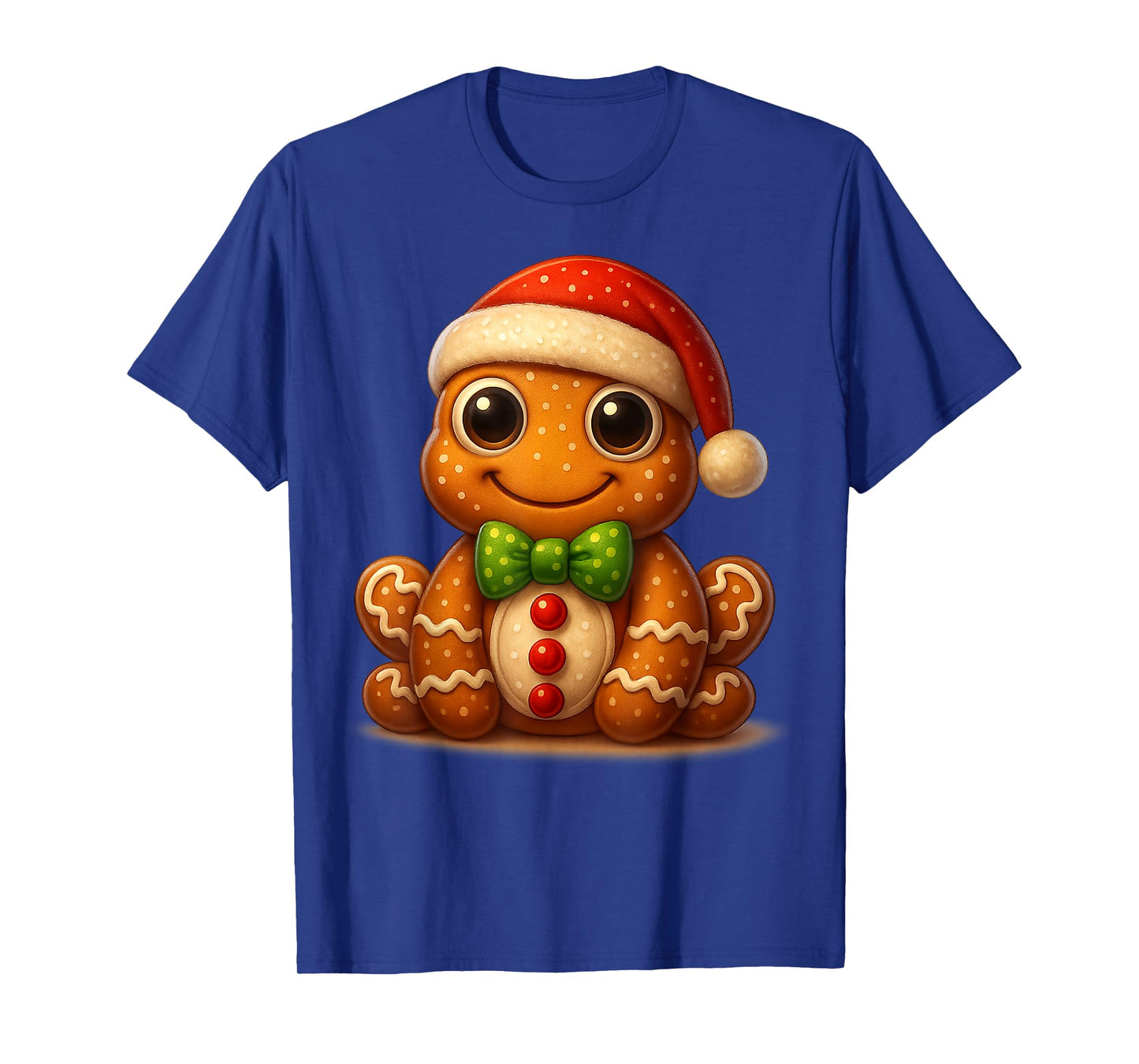 Funny Gingerbread Man Frog Christmas Tees Womens Mens Gifts T-Shirt