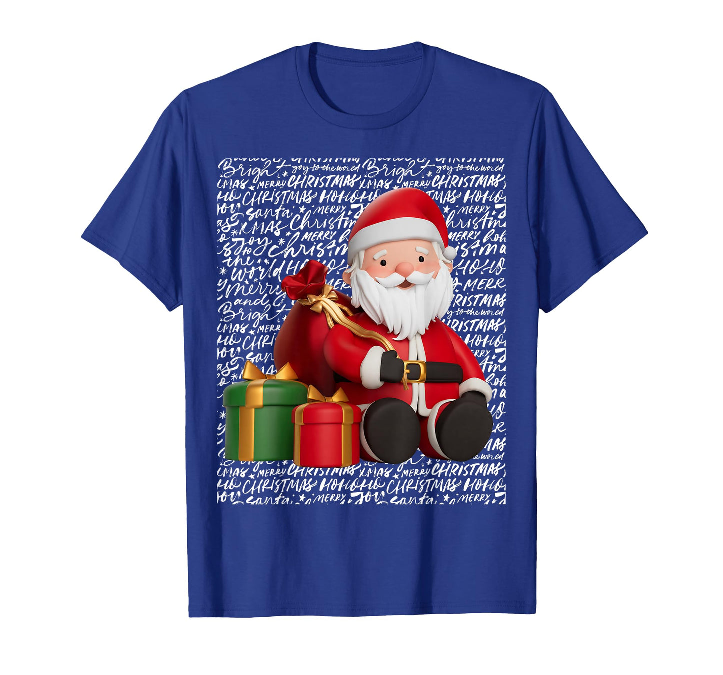 Christmas Happy Santa Festive Holidays T-Shirt