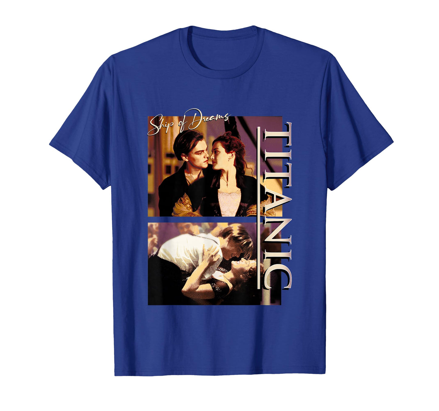Titanic Iconic Jack & Rose Ship Dreams Vintage Chest Poster T-Shirt