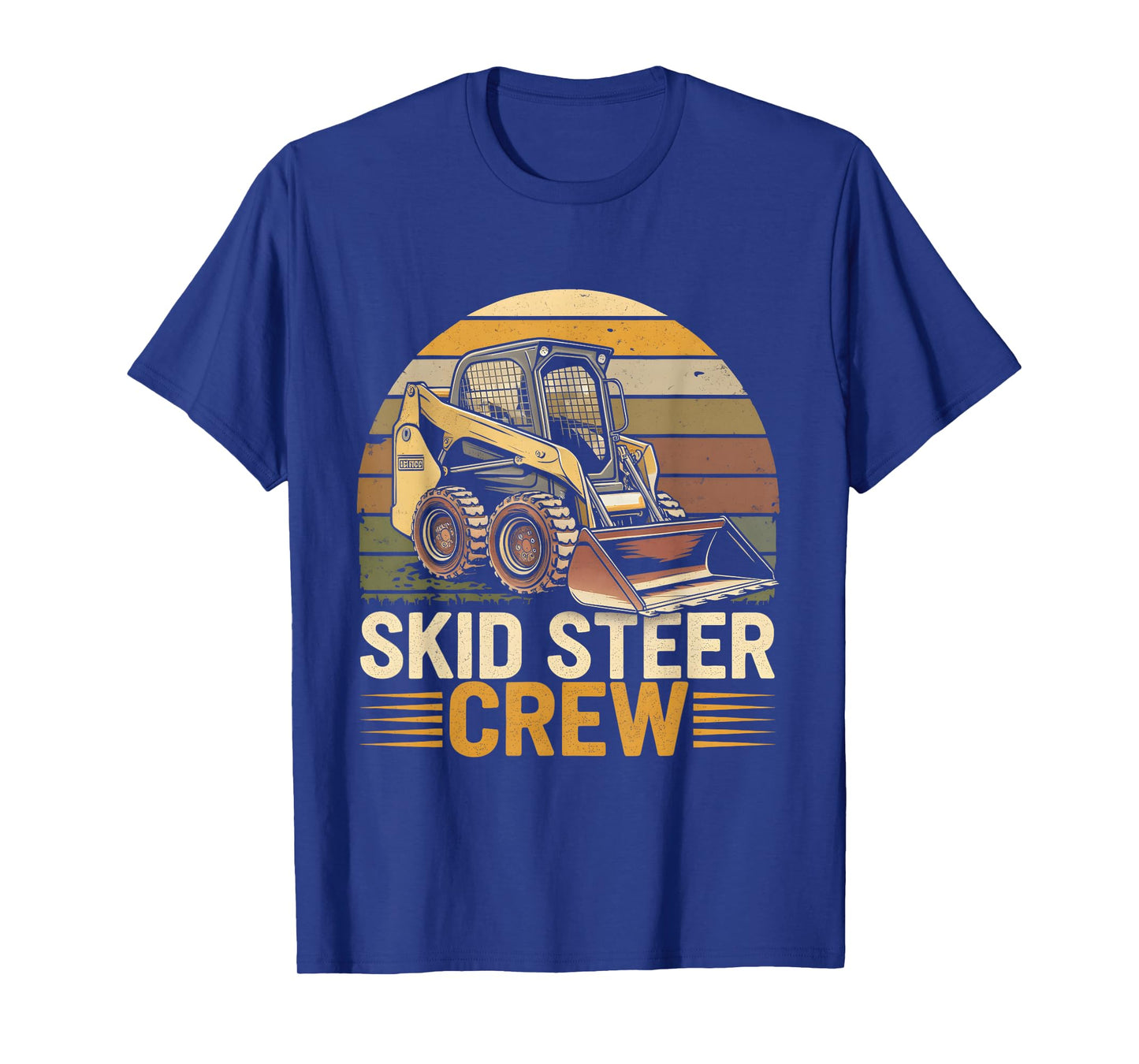 Retro Skid Steer Crew Vintage Heavy Equipment Operator T-Shirt