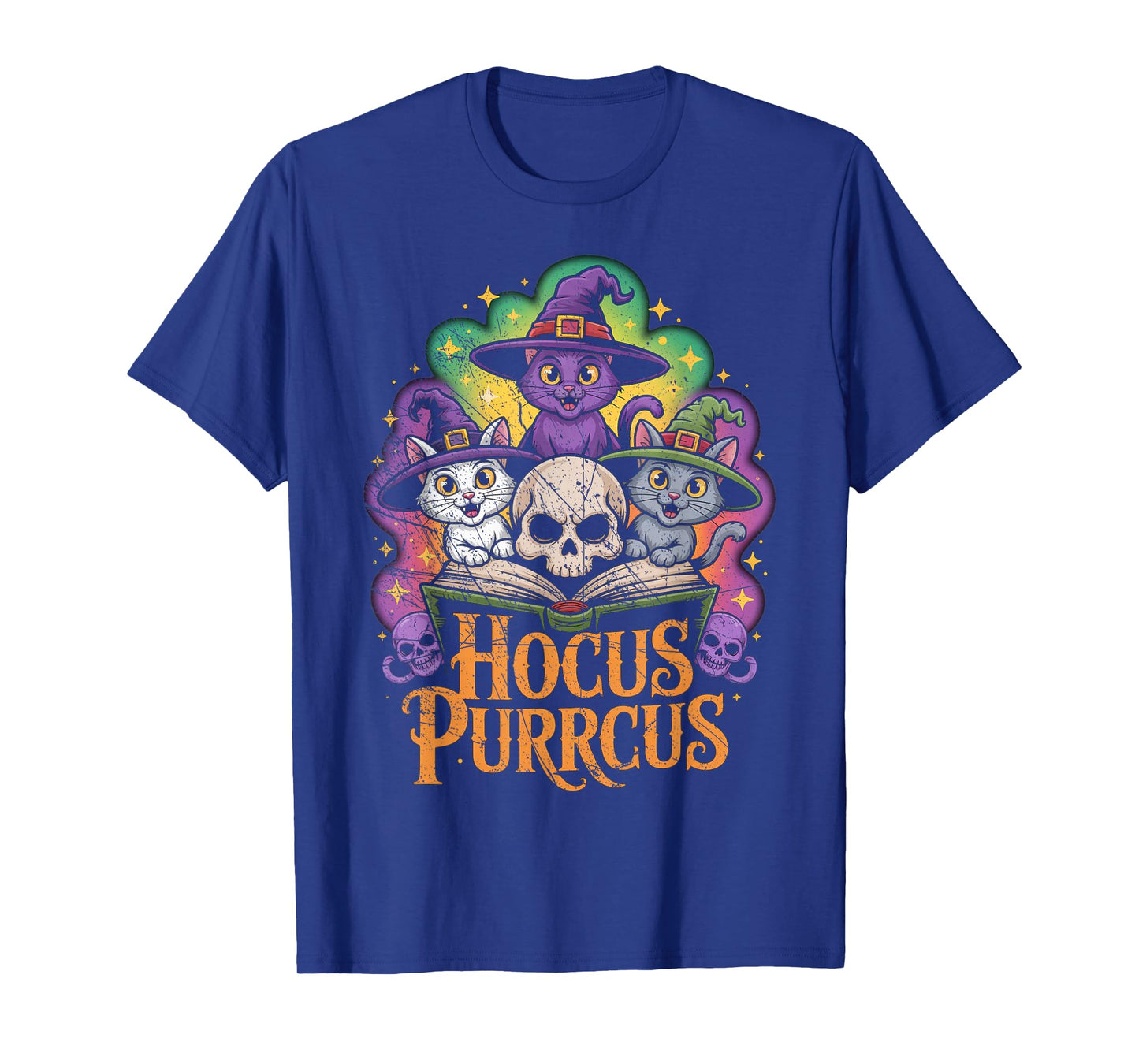 Hocus Purrcus Halloween Witch Cats Funny Parody T-Shirt