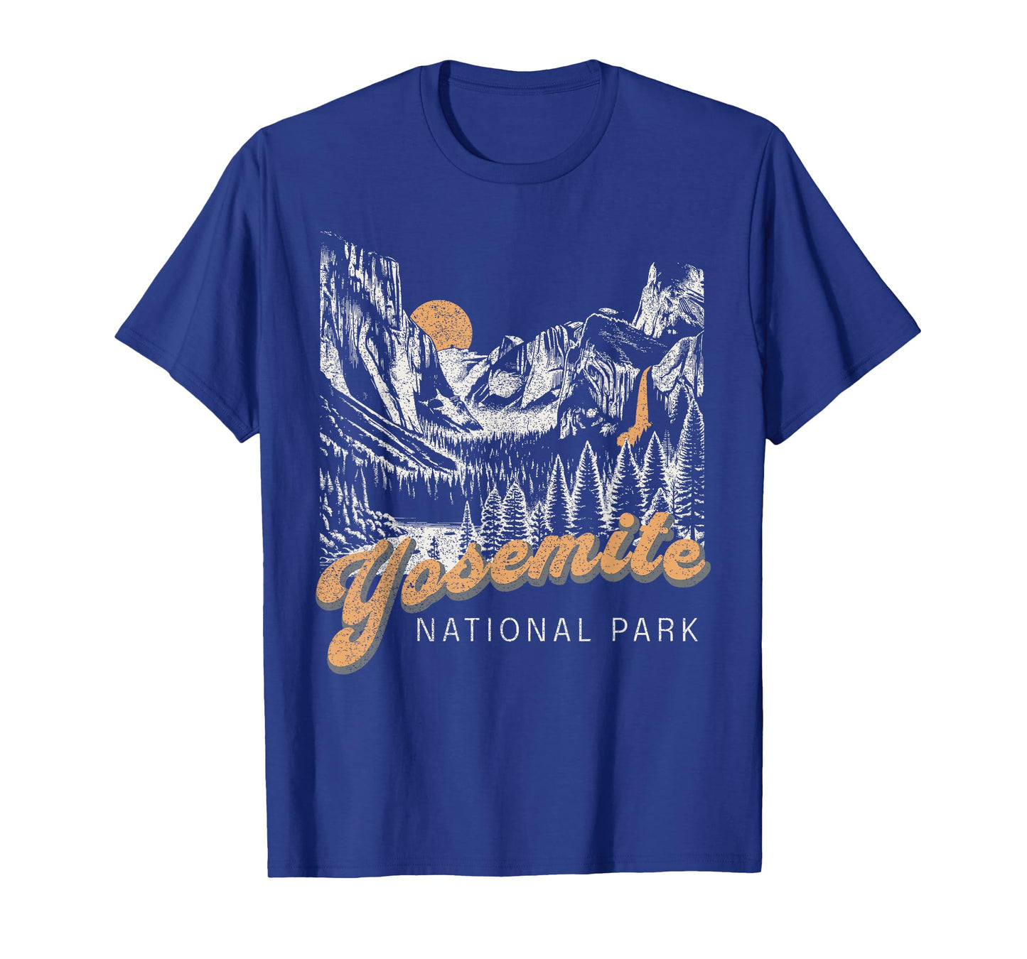 Retro Yosemite National Park USA Vintage Womens Mens T-Shirt