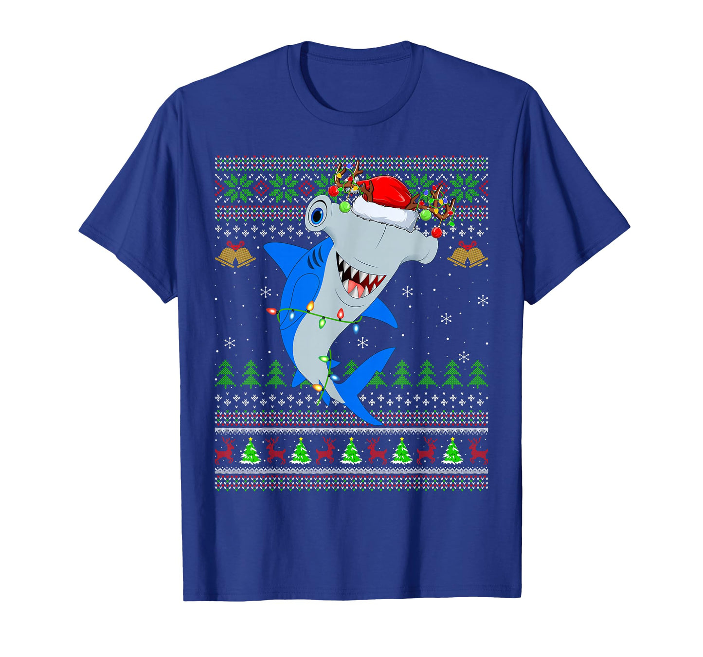 Hammerhead Shark Ugly Christmas Sweaters Sea Animal Xmas T-Shirt