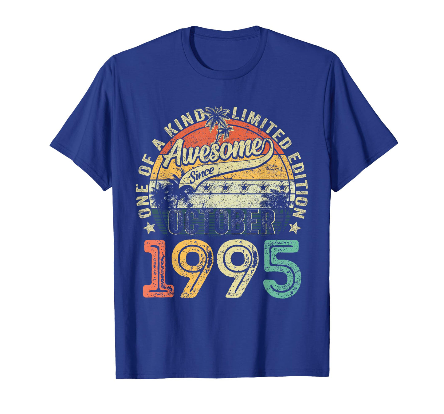 30 Years Old Awesome Since October 1995 30th Birthday Gifts T-Shirt