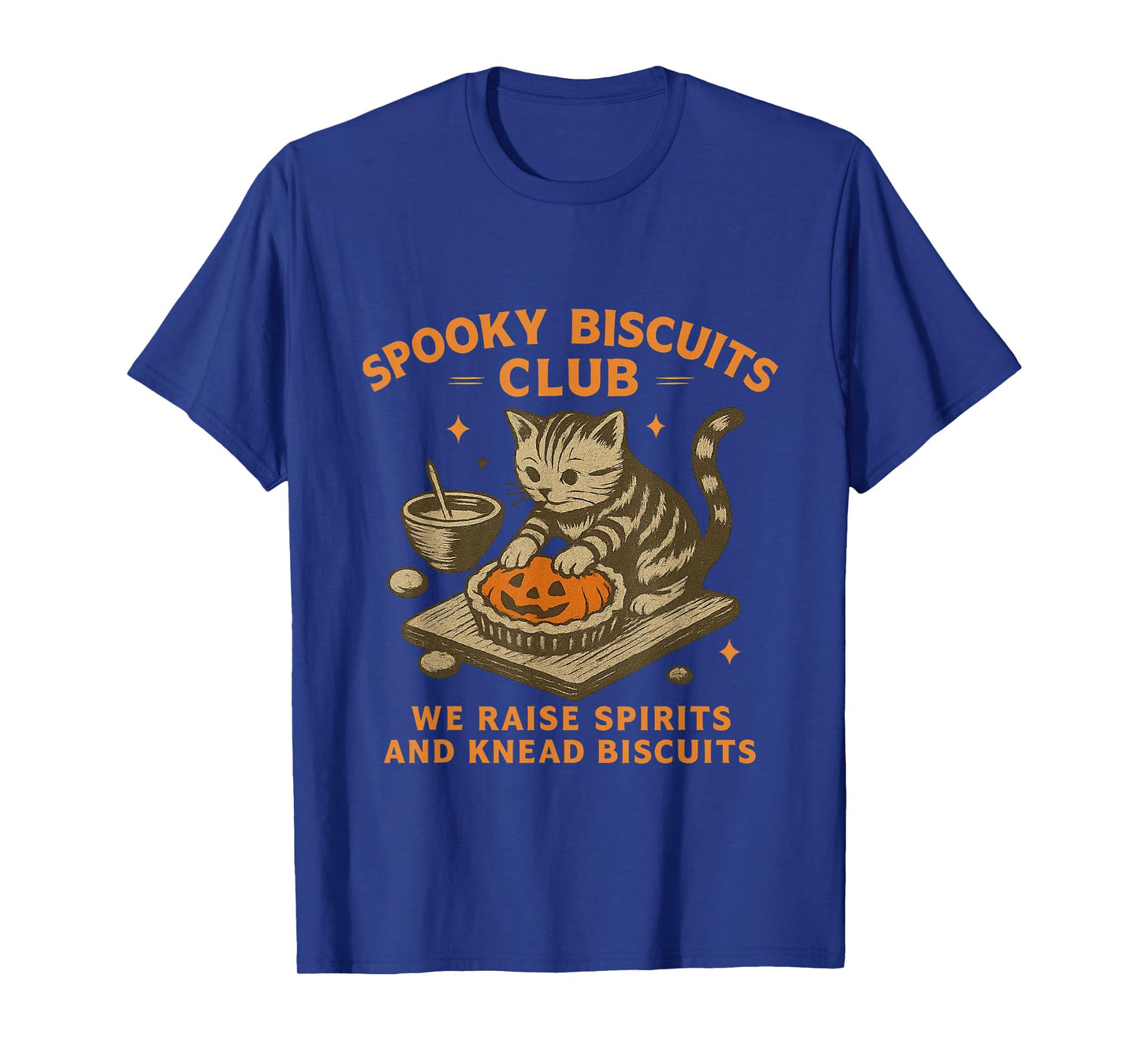Spooky Biscuits Club Cat, Funny Cat Ghost Halloween Baking T-Shirt
