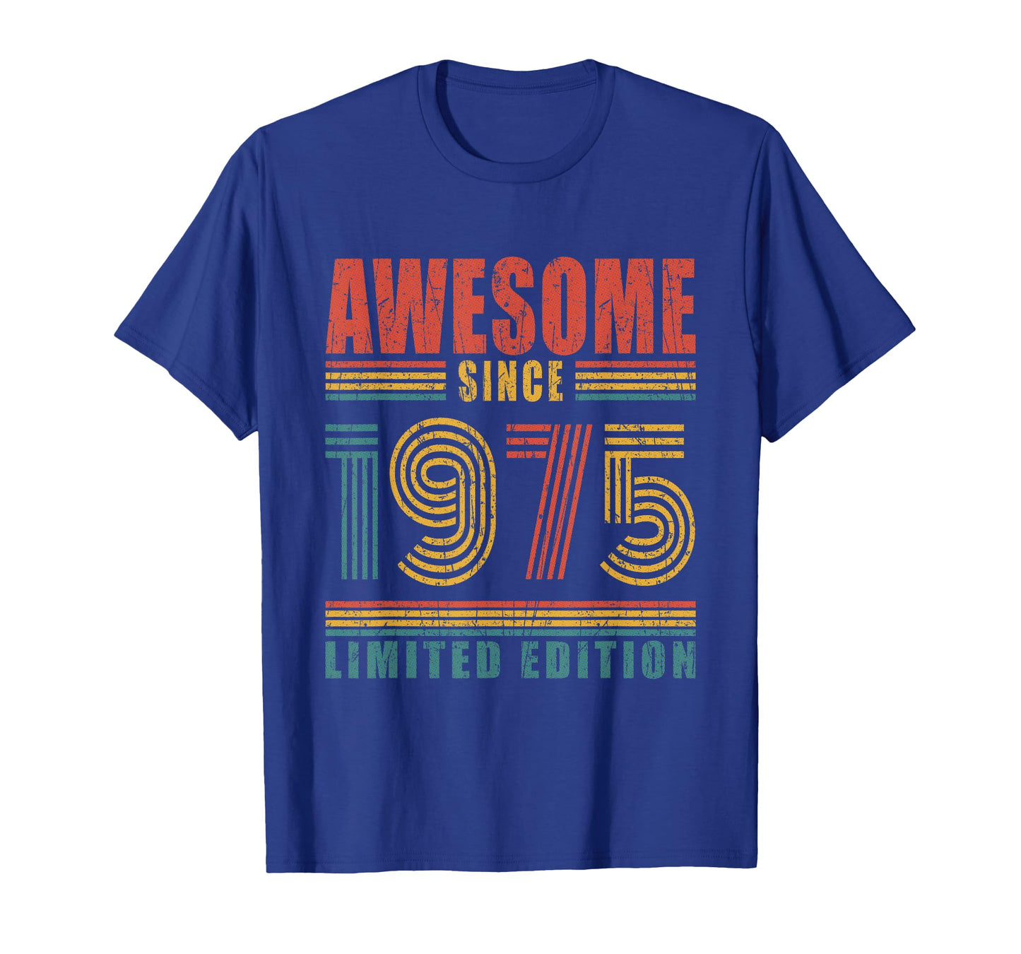 50th Birthday Awesome Since 1975 Vintage 50 Birthday T-Shirt