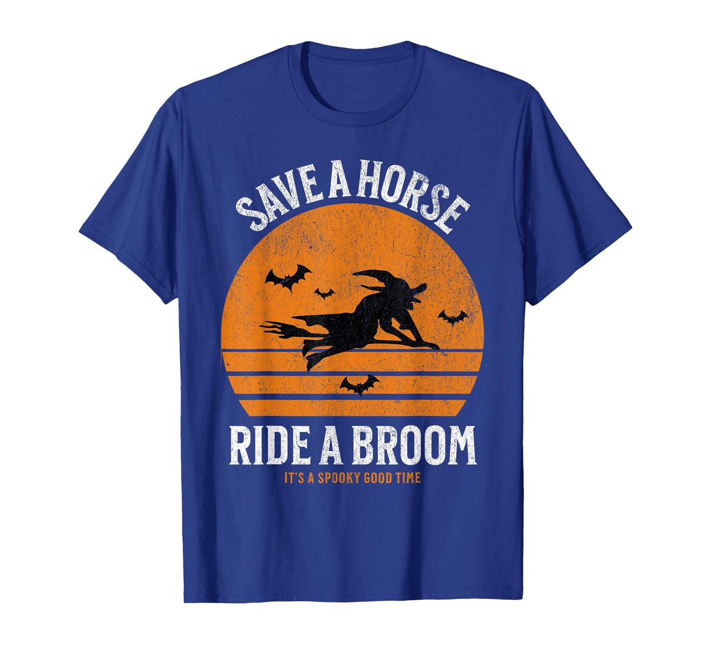 Save A Horse Ride A Broom Funny Witch Halloween Puns T-Shirt