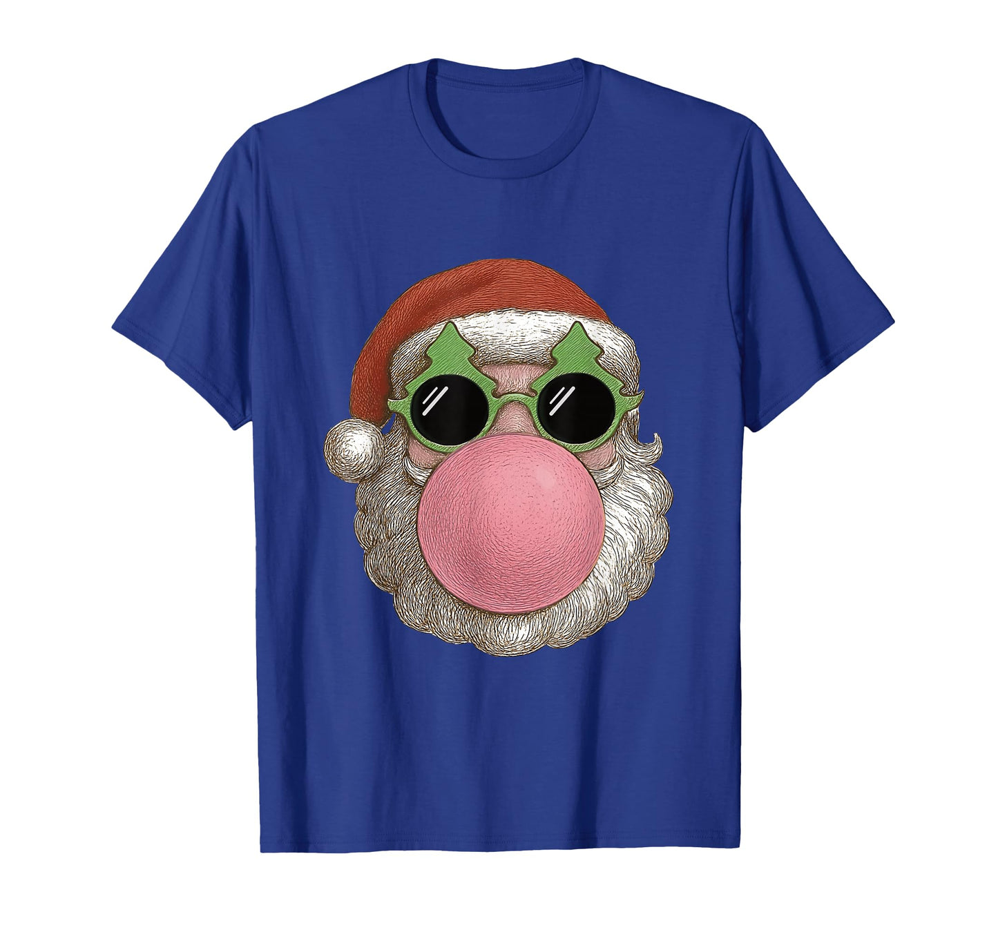 Funny Vintage Style Santa Claus Sunglasses T-Shirt