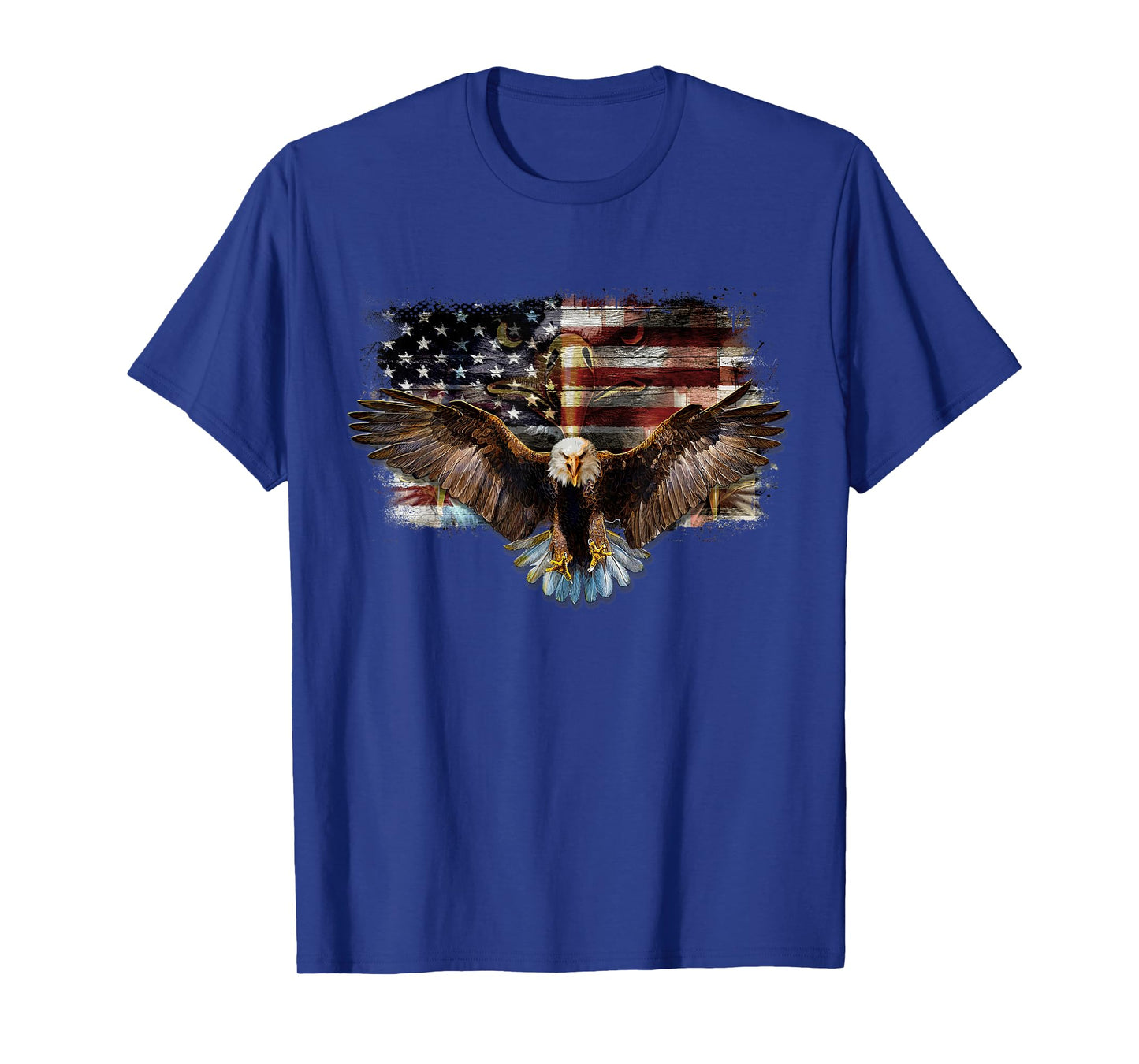 Bald Eagle 4th of July American USA Flag Eagle Patriotic T-Shirt