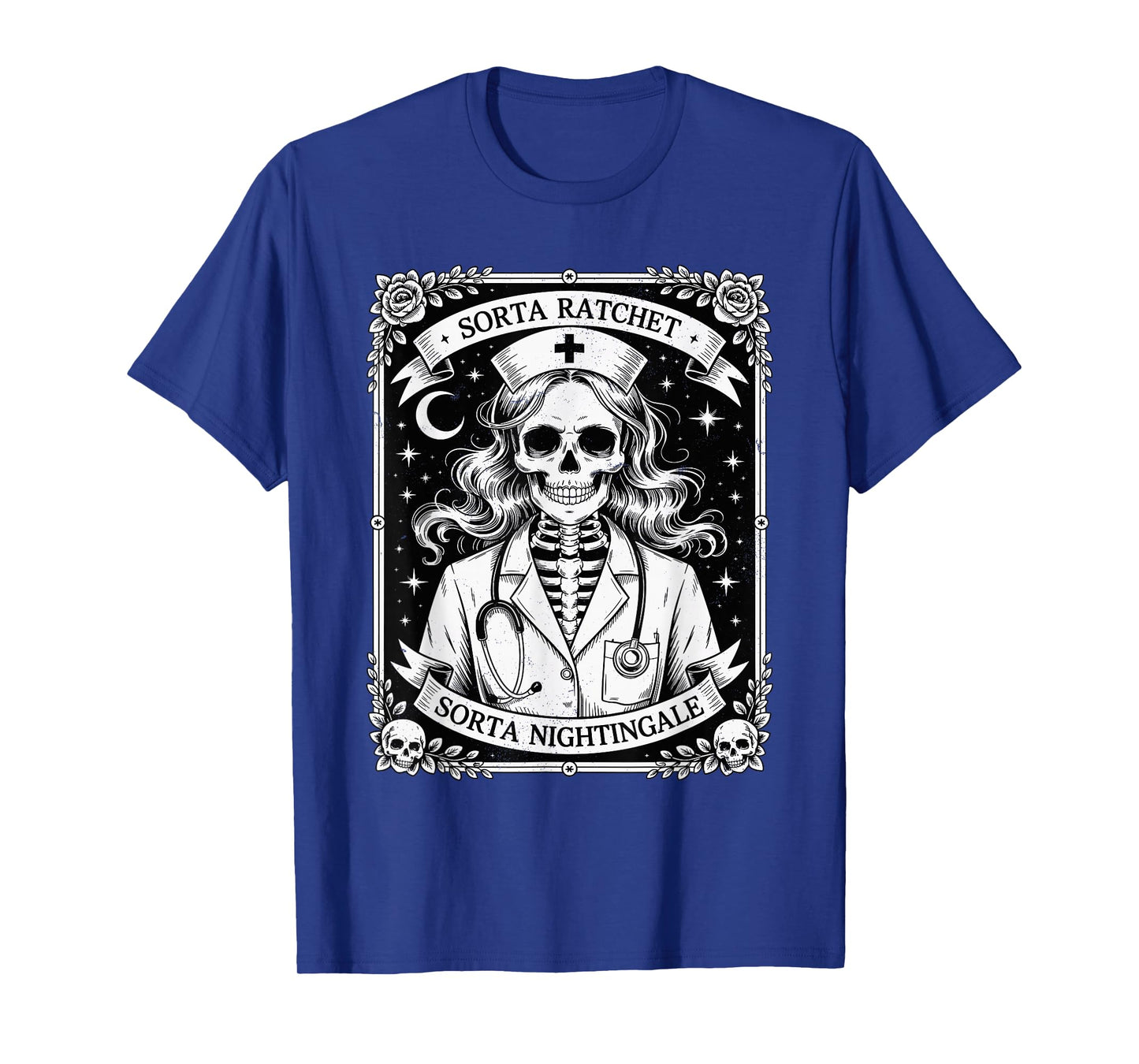 Nurse Sorta Ratchet Sorta Nightingale Tarot Card Halloween T-Shirt