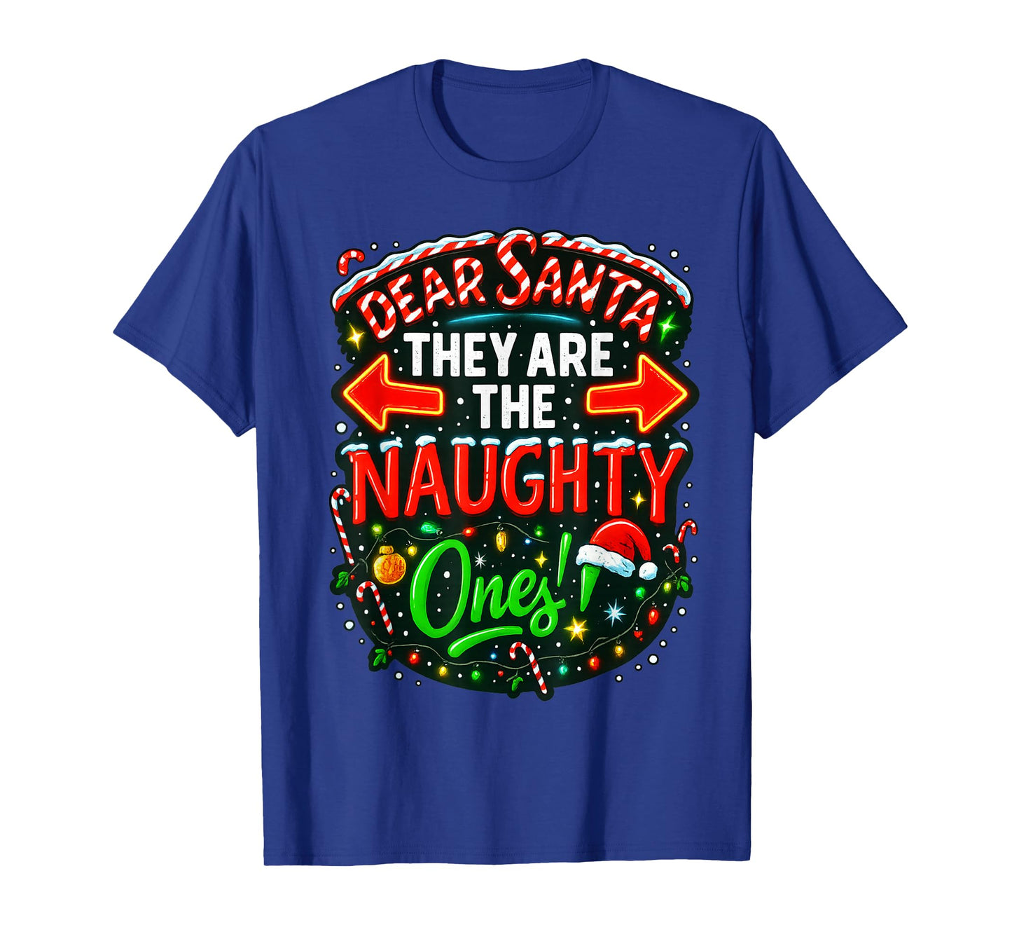 On The Naughty List and I Regret Nothing Dabbing Santa T-Shirt