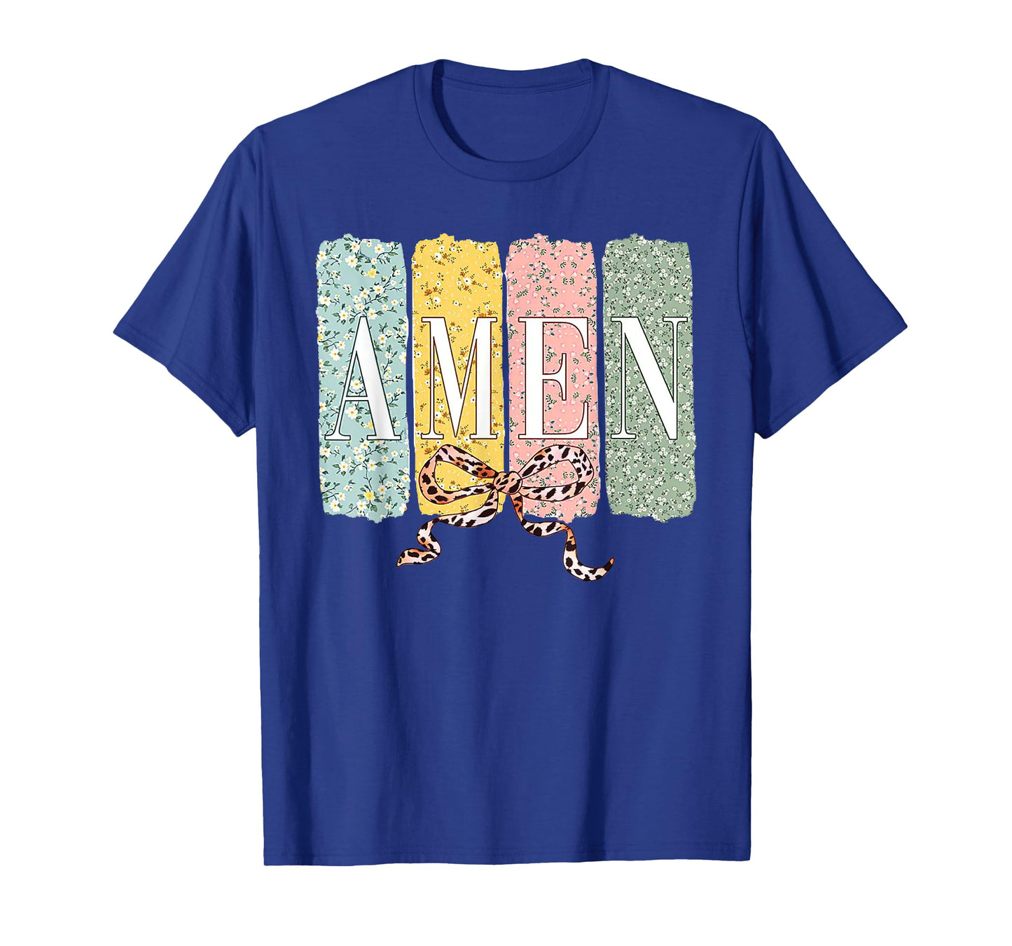 Easter Day Tee Amen Coquette Bow Jesus Easter T-Shirt