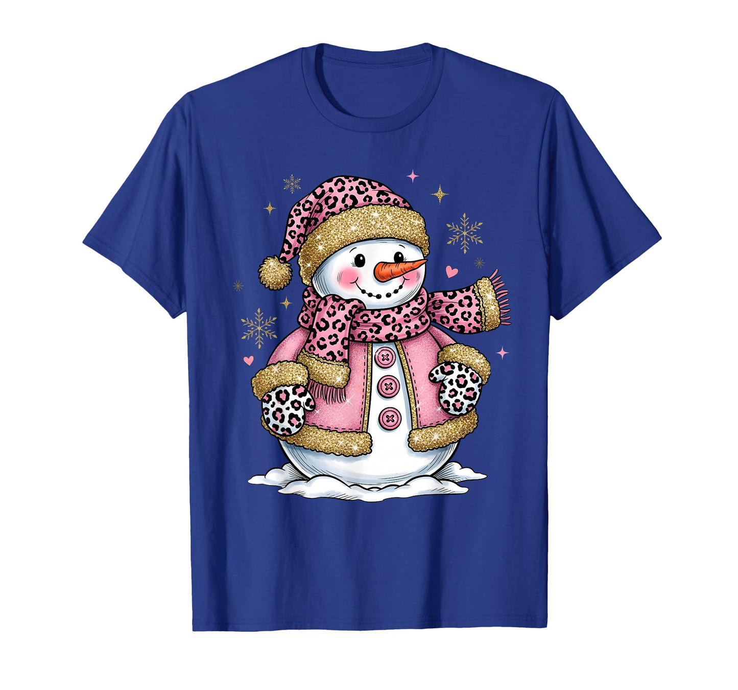 Snowman Merry Christmas Snowflake Family Pajamas Holiday T-Shirt