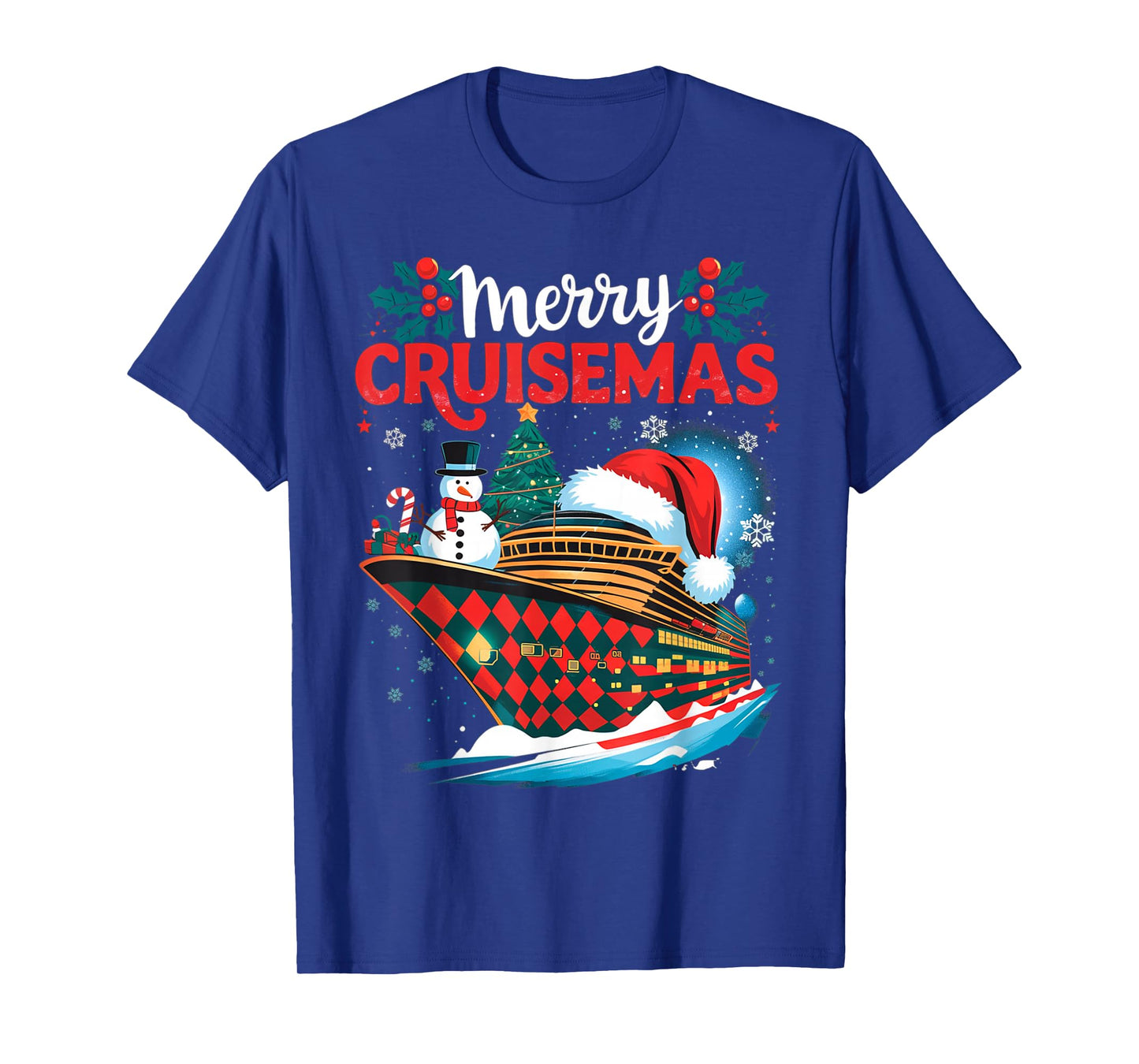 Merry Cruisemas Funny Family Christmas Pajama Xmas Cruise T-Shirt