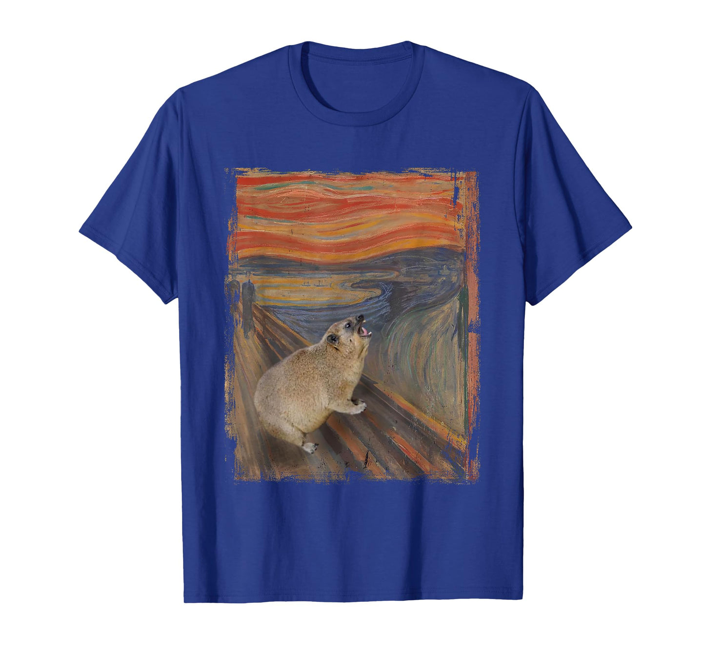 Hyrax Scream Meme Vintage Awawa Hyrax Lover T-Shirt