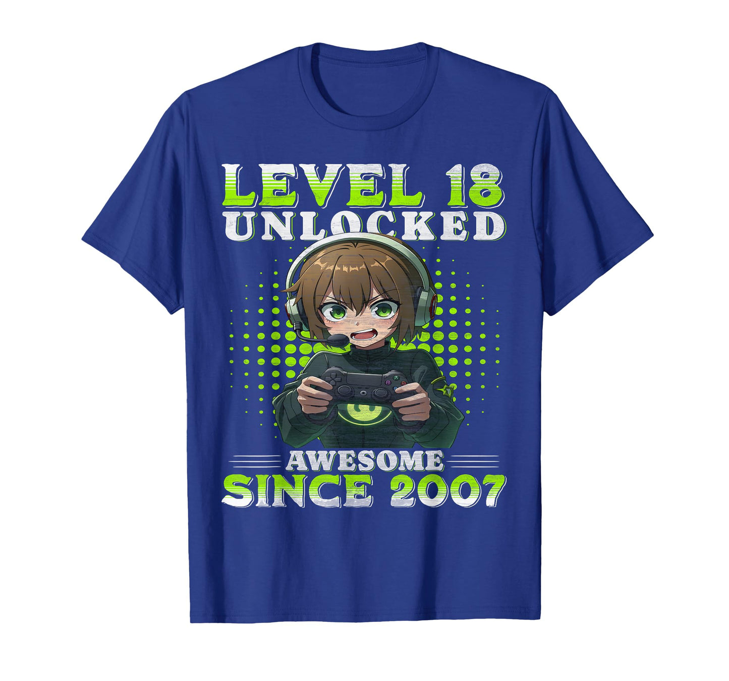 Level 18 Unlocked 18th Birthday Game Anime 18 Year Old Gifts T-Shirt