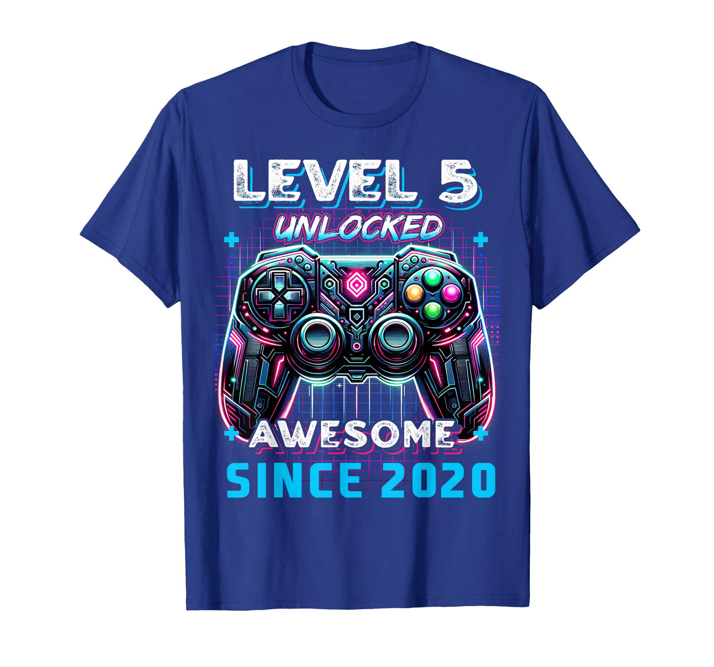 5th Birthday Boy Level 5 Gamer 5 Year Video Game Party T-Shirt