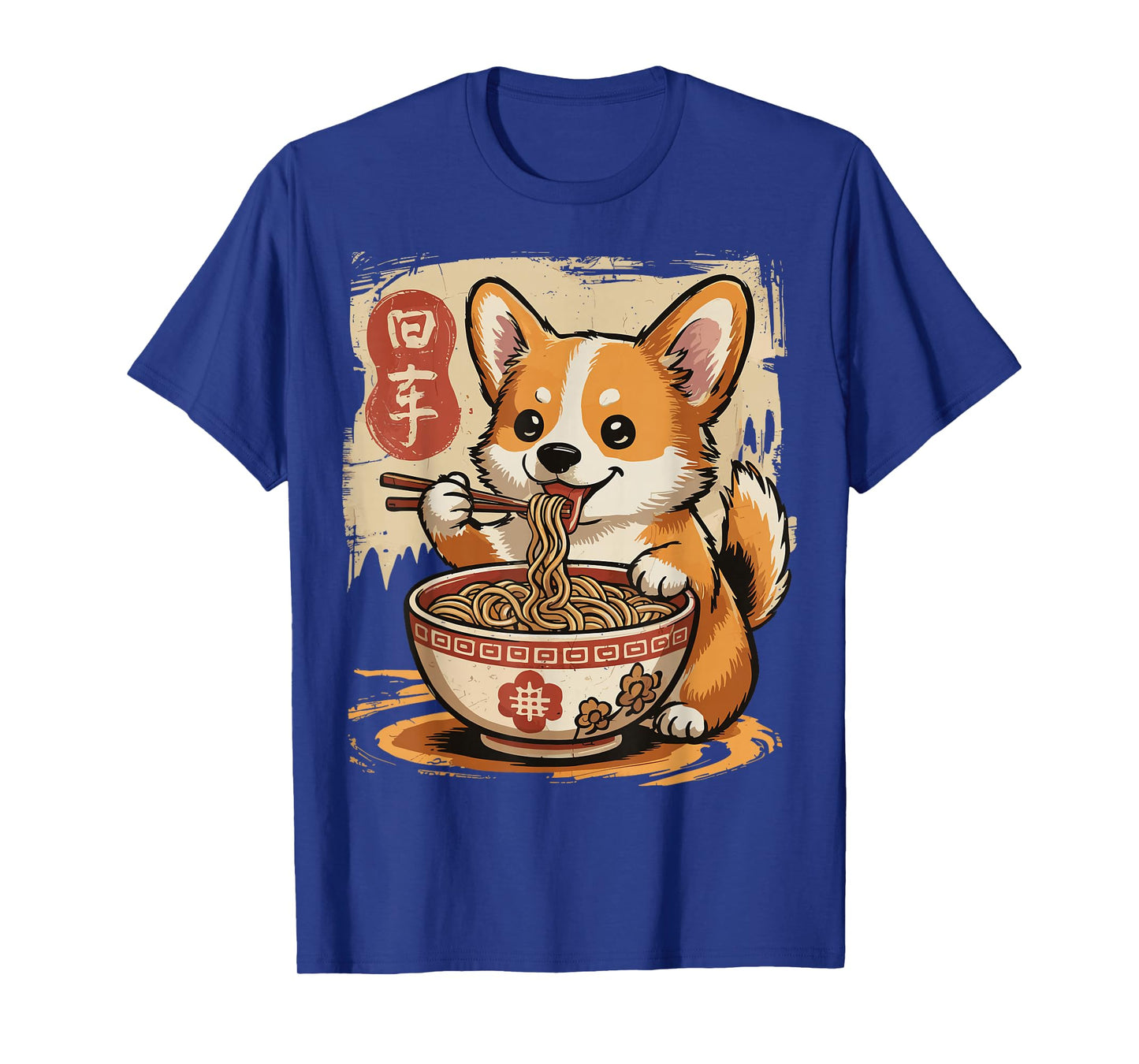 Corgi Eating Ramen T-Shirt