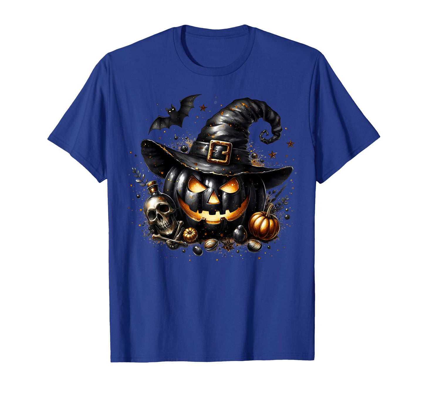 Jack O Lantern Halloween Pumpkin Graphic for Women Goth Mom T-Shirt