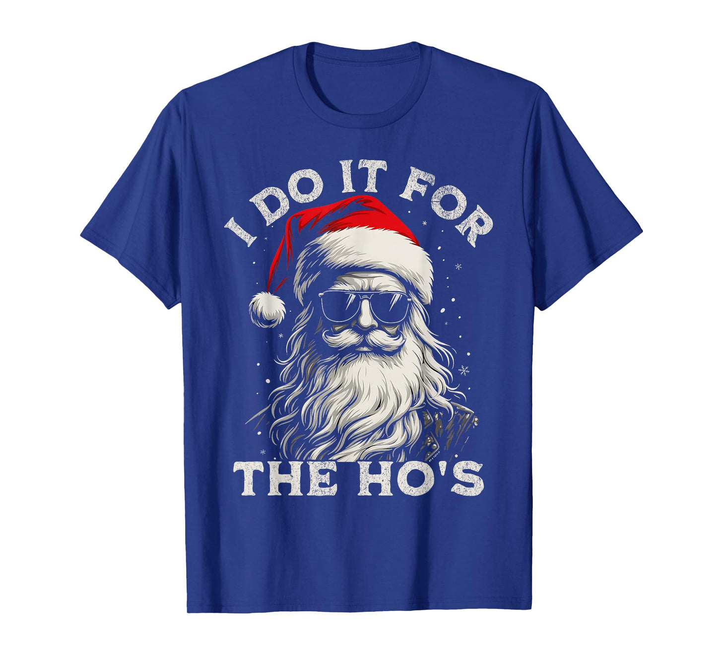 I Do It for The Ho's Funny Cool Santa Christmas Men Boys T-Shirt