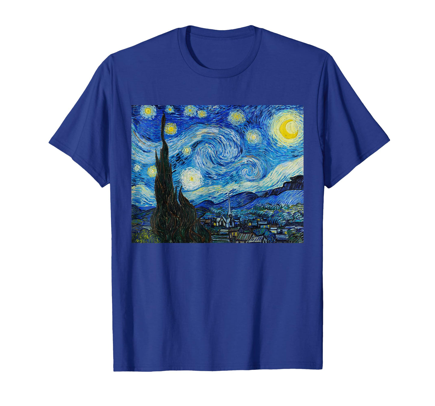 The Starry Night by Vincent Van Gogh, 1889, Famous Painting T-Shirt