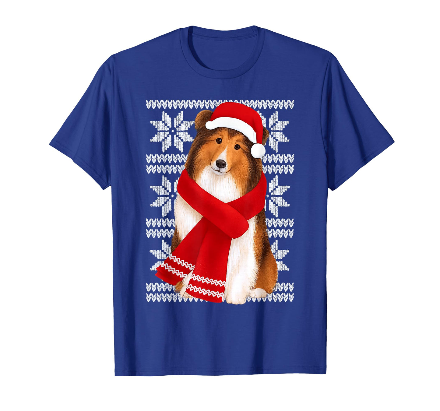 Shetland Sheepdog Ugly Christmas Holiday Dog Lover T-Shirt