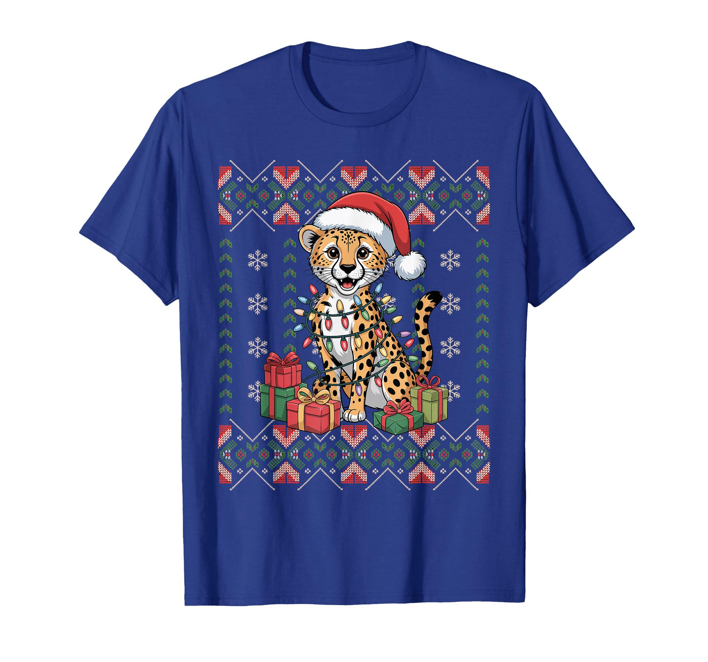 Santa Chicken Christmas Ugly Sweater Funny Holiday Pajamas T-Shirt