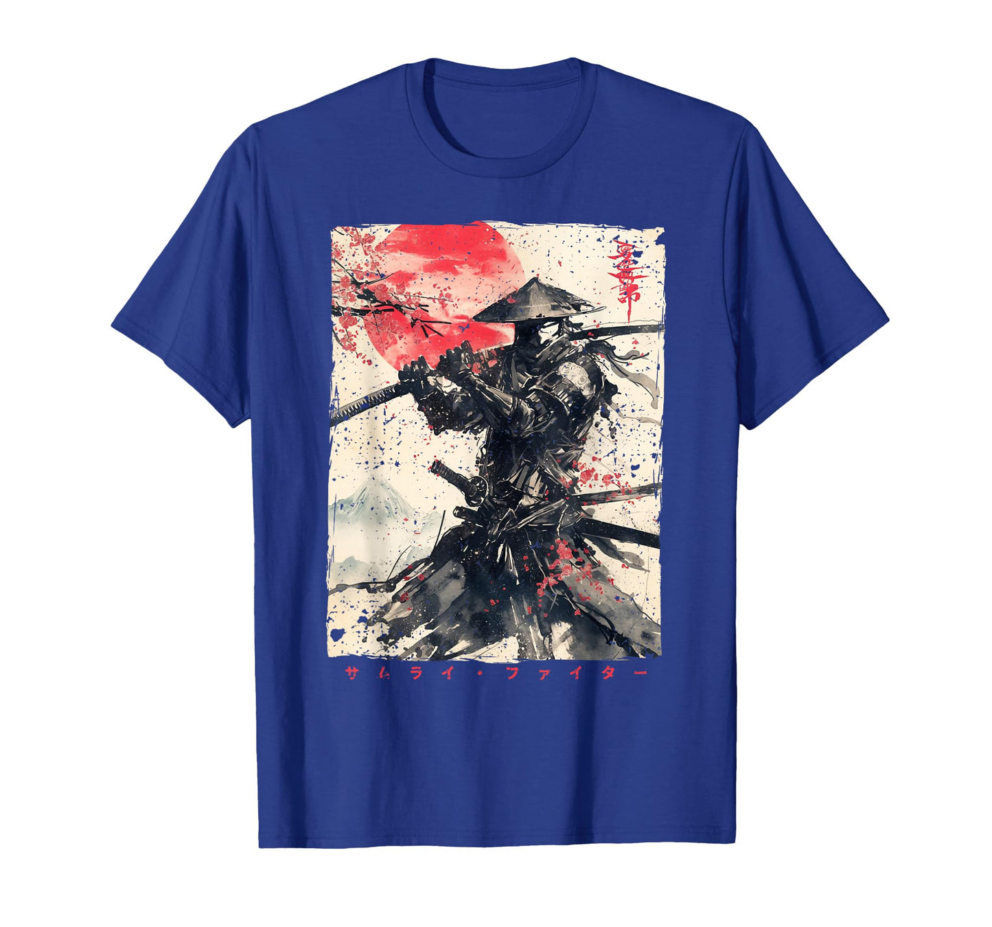 Japan Samurai Warrior Fighter Ukiyo Ink Artwork Samurai T-Shirt