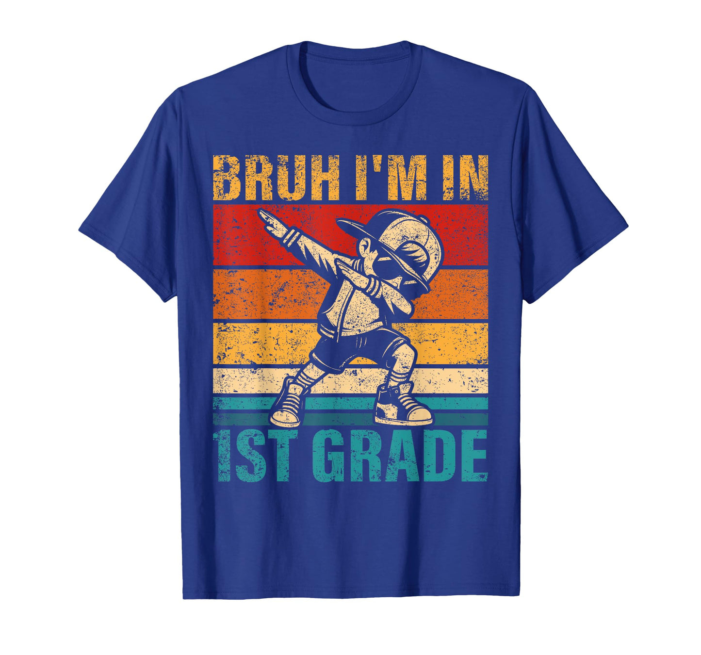 First Grade Dabbing Boy Bruh i'm in 1st Grade Student T-Shirt