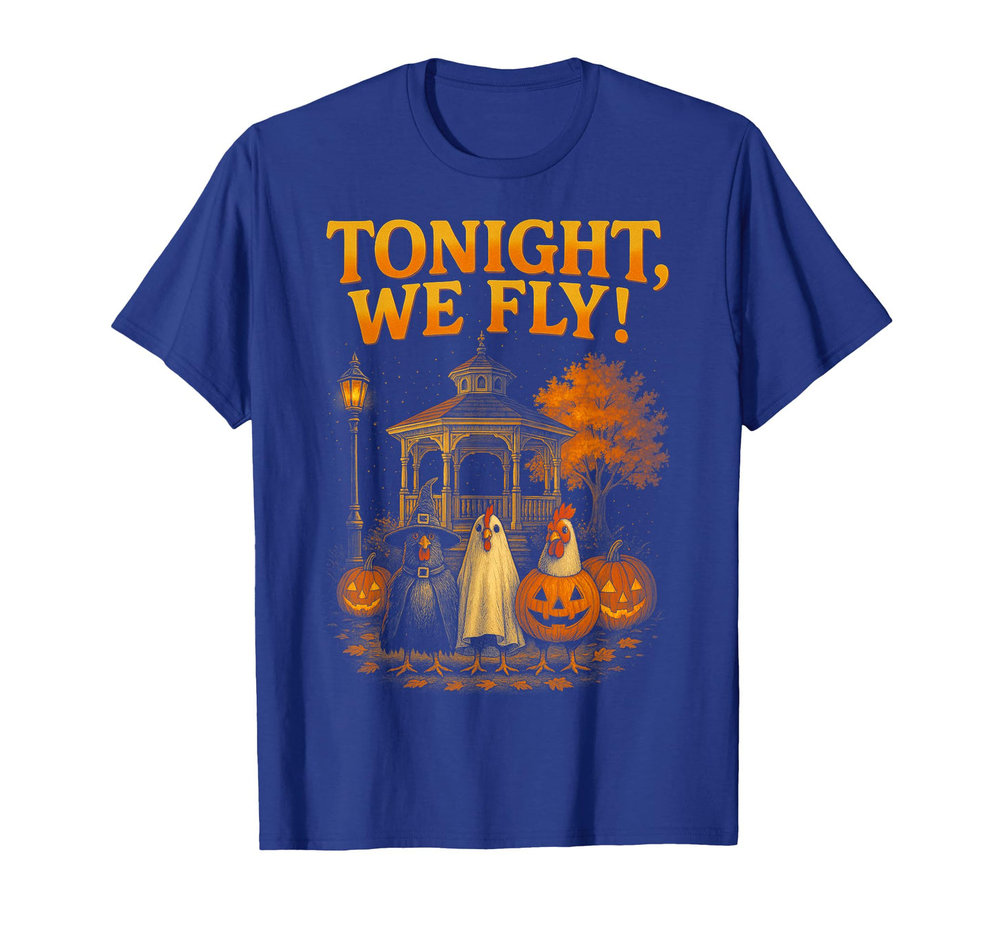 HUGvyn Tonight We Fly Halloween Spooky Chicken Ghost Gazebo T-Shirt