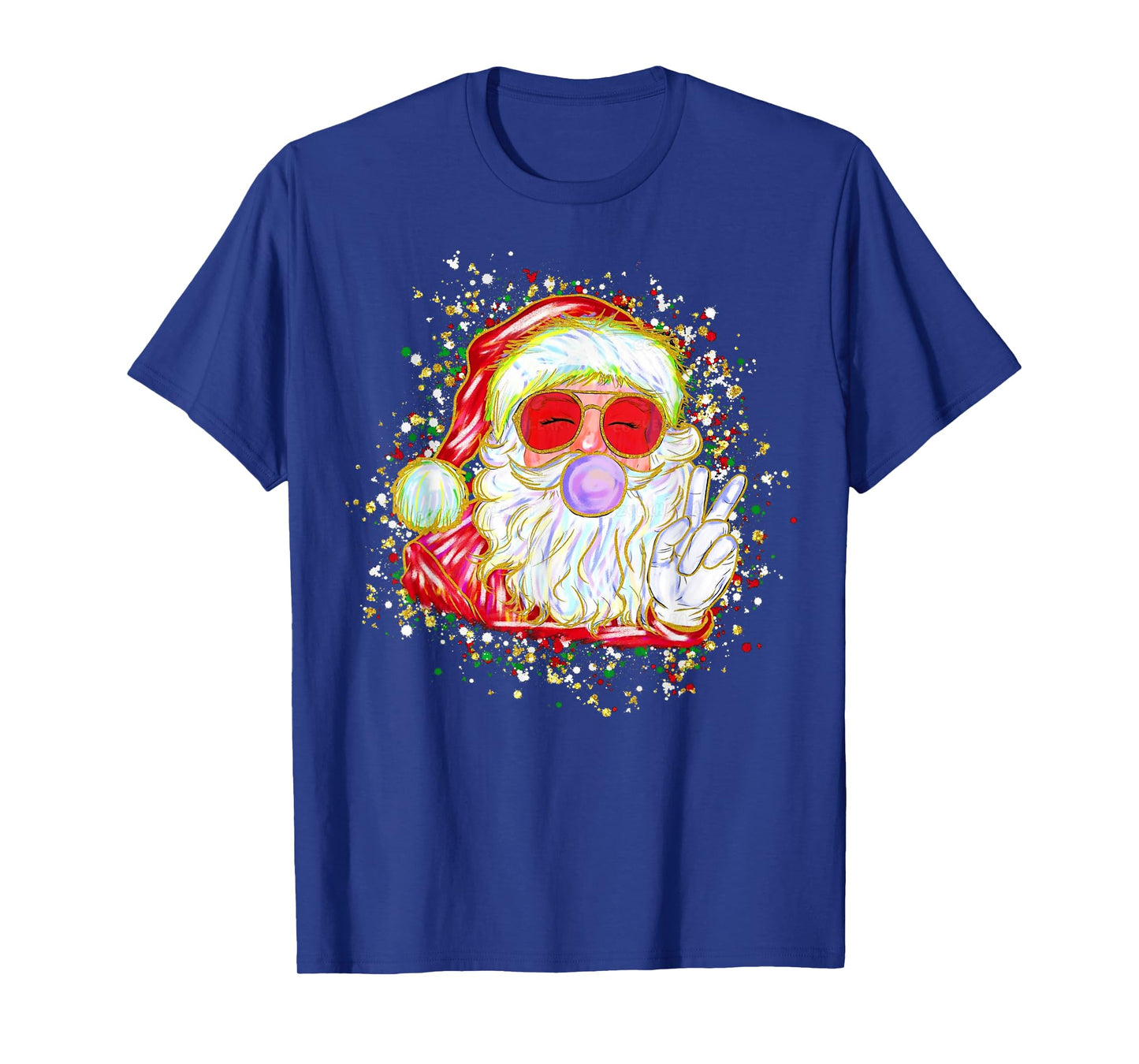 Groovy Santa Claus Bubble Gum Retro Coquette Xmas T-Shirt