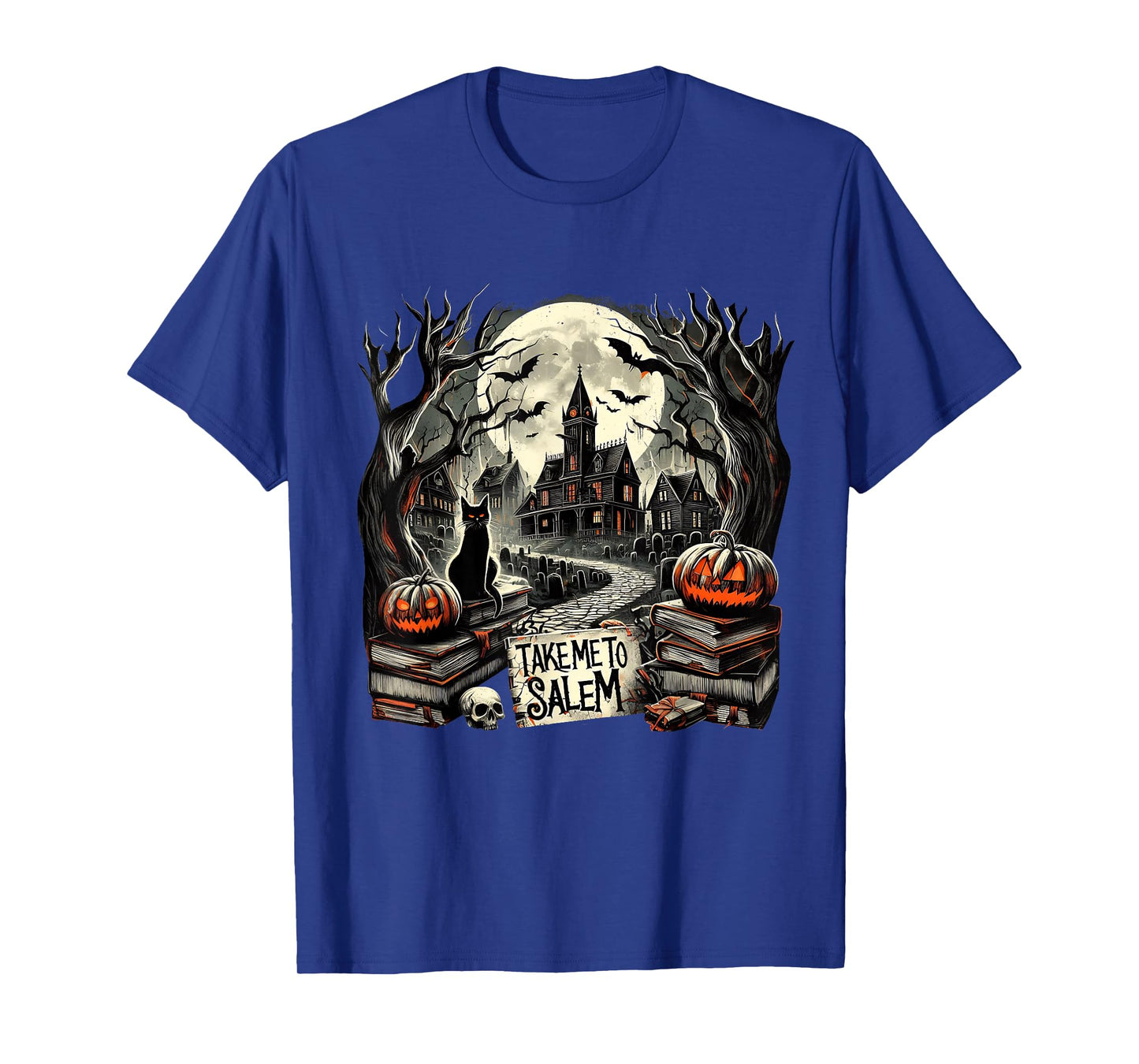Take Me to Salem Gothic Witch Halloween Spooky Tee T-Shirt