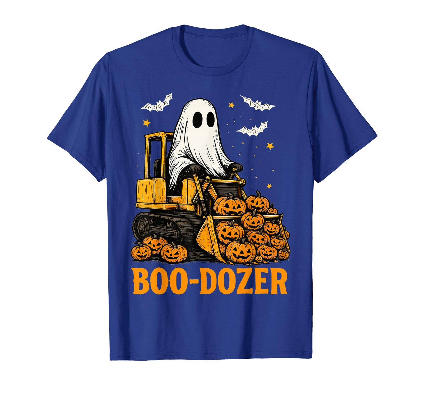 Funny Halloween Boo-Dozer Ghost Trucks Costume Party Kids T-Shirt