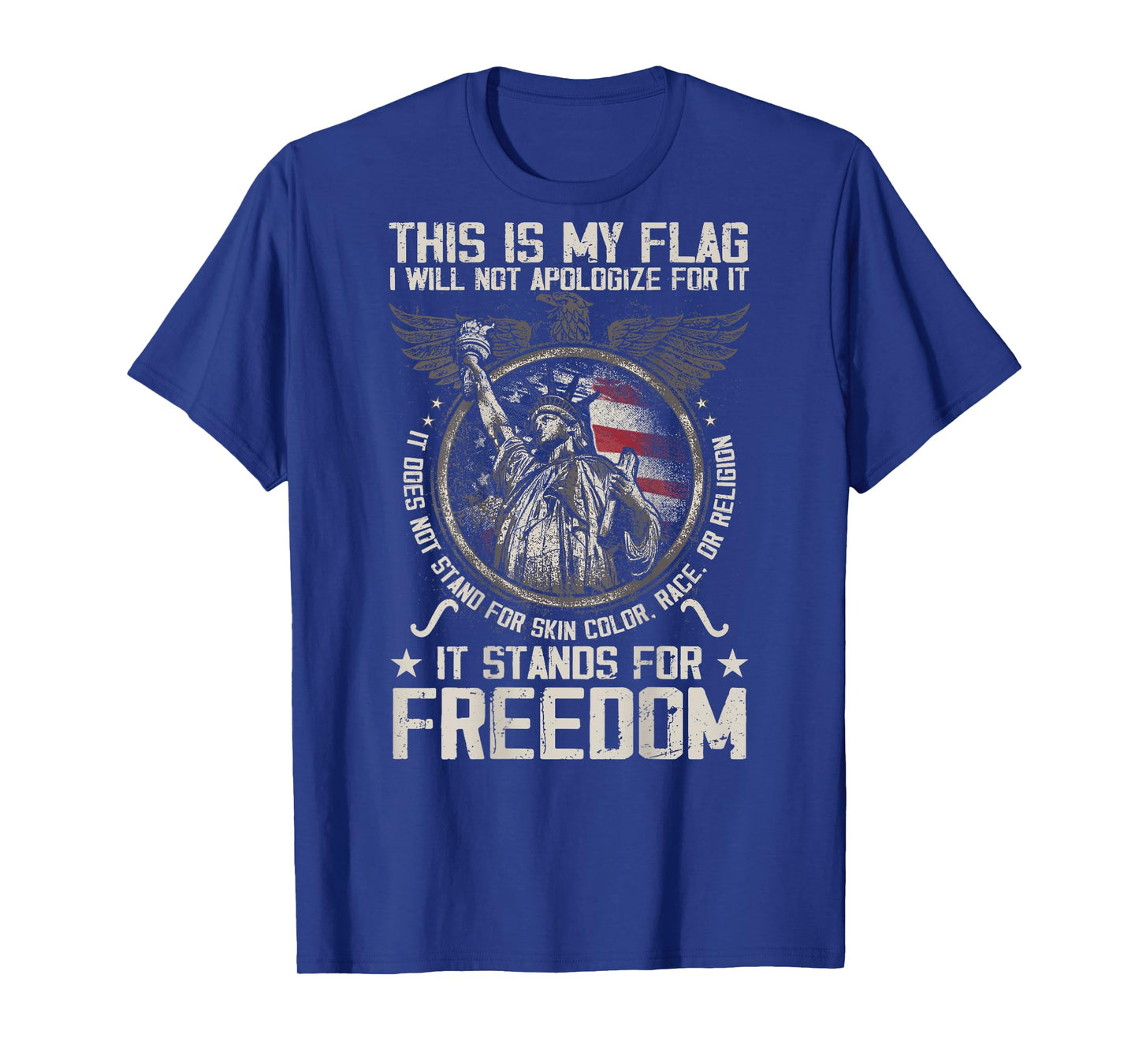 This Is My Flag I Will Not Apologize For it (on back) T-Shirt