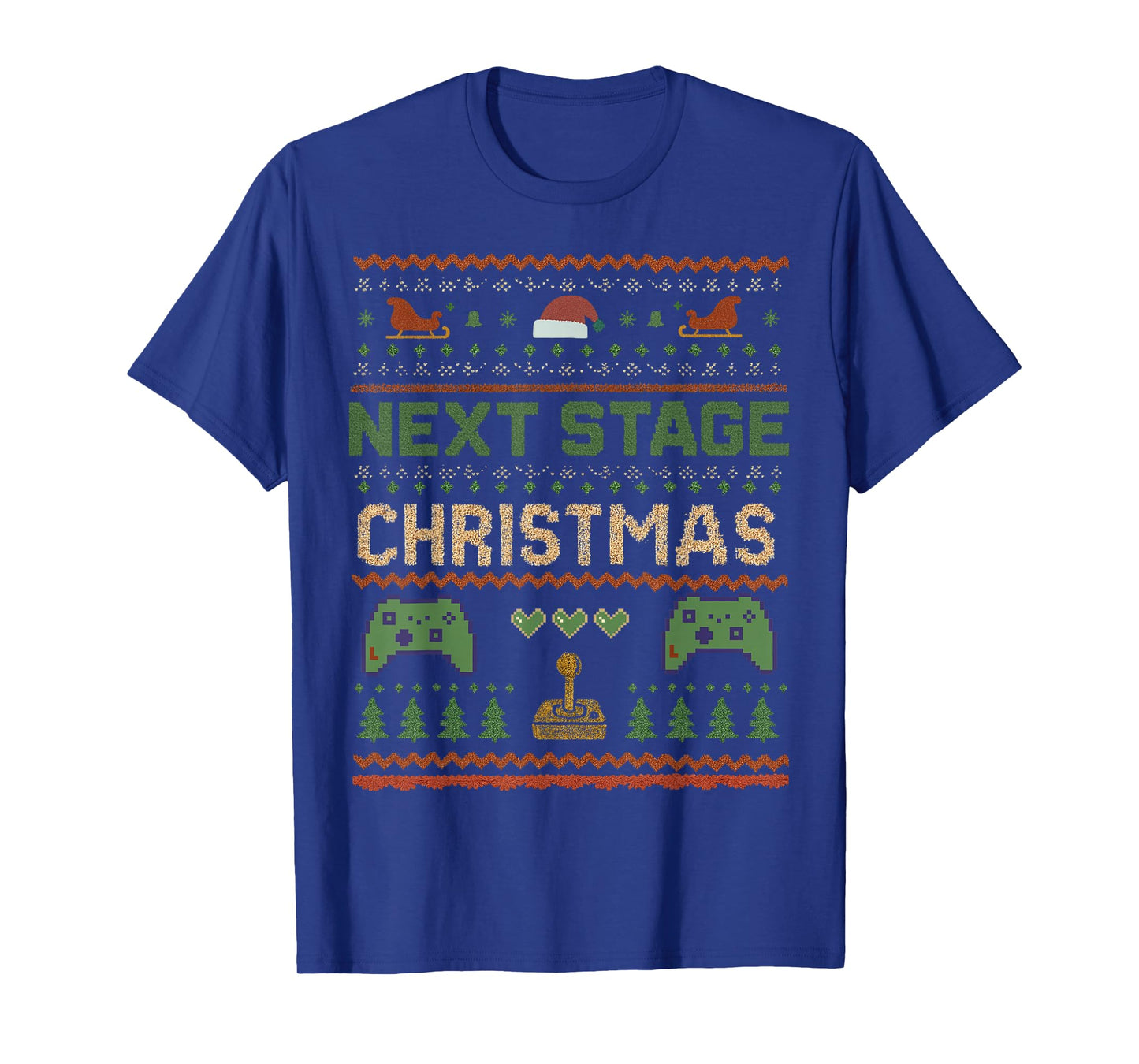 Next Stage Christmas Gaming Vintage Funny Gamer Xmas T-Shirt