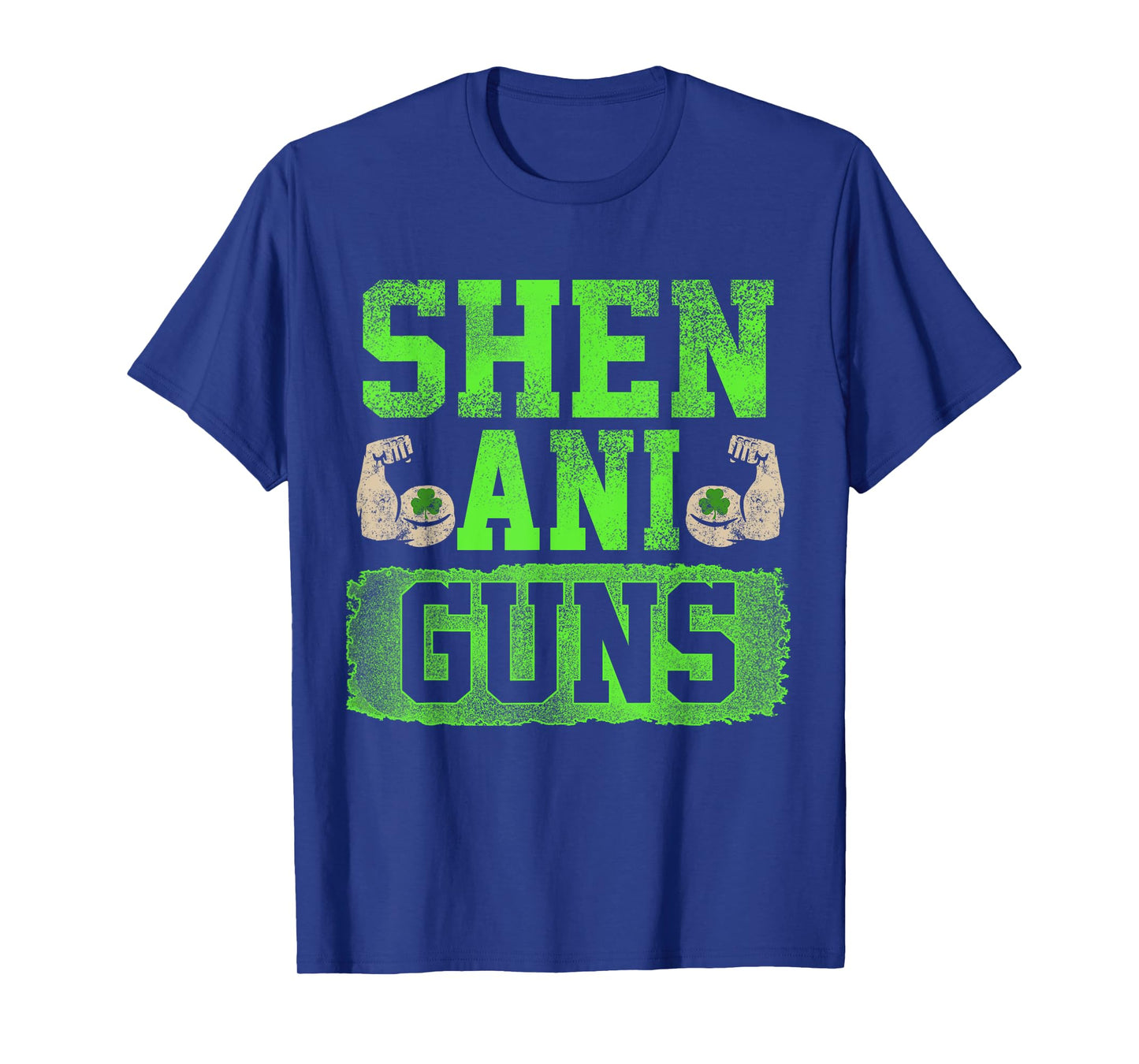 Funny Fitness Quote St Patricks Day Shenaniguns Gains Tshirt T-Shirt