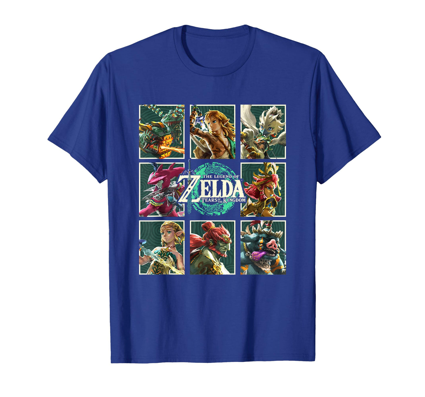 The Legend of Zelda Tears Of The Kingdom Character Boxes T-Shirt