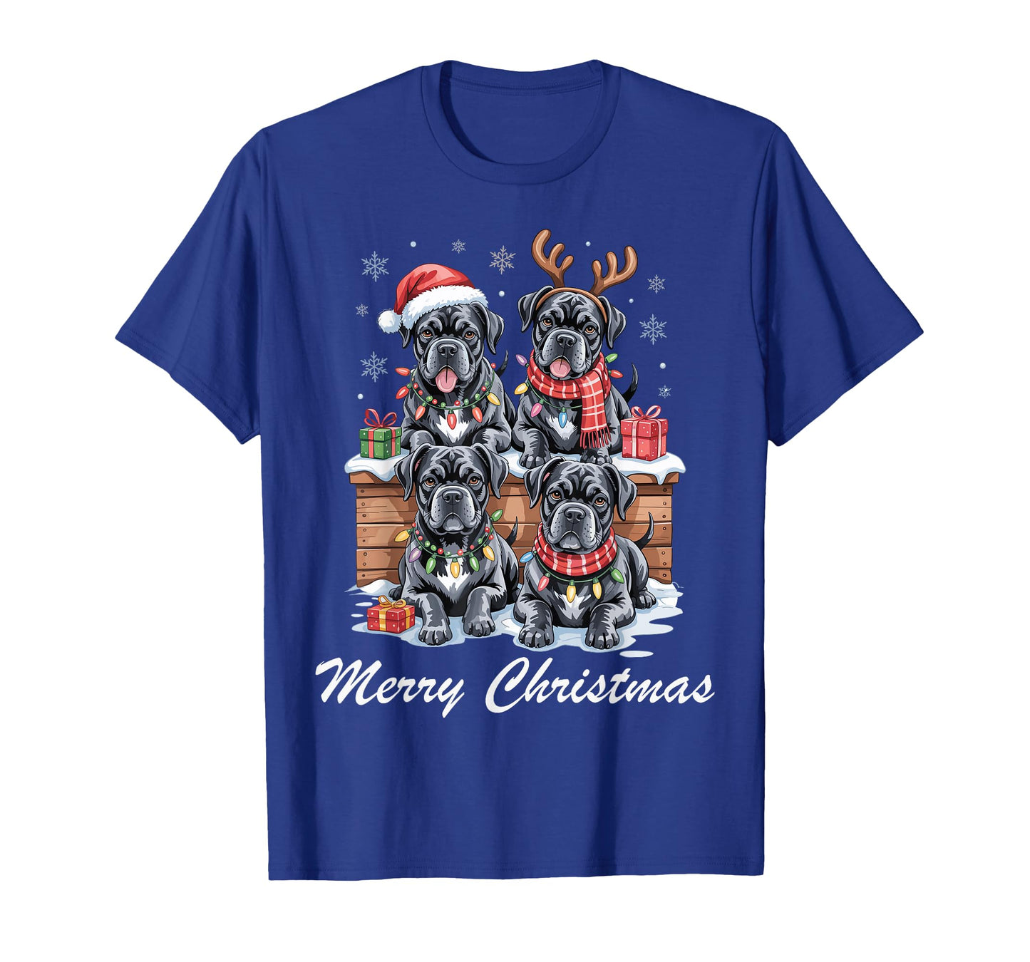 Cane Corso Merry Christmas Funny Dog Lovers Holiday Pajama T-Shirt