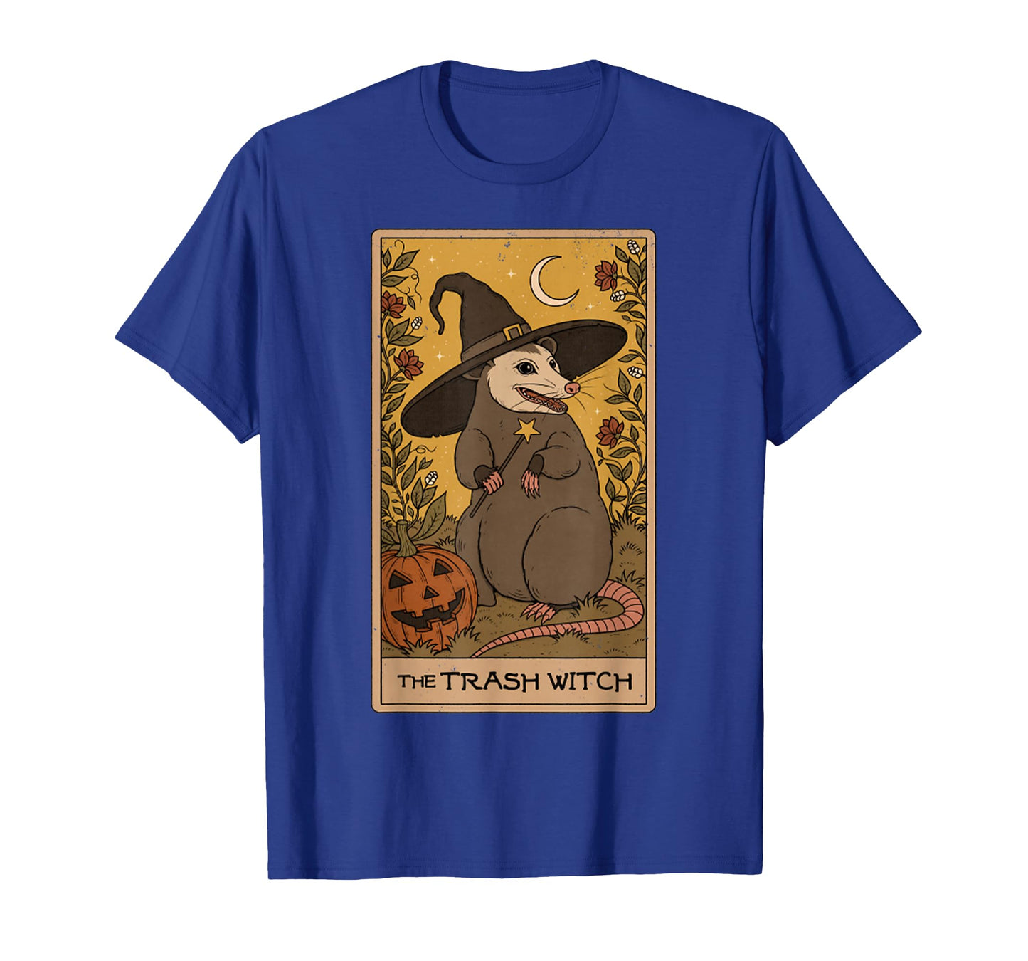 Vintage The Trash Witch Possum Tarot Raccoon Garbage T-Shirt