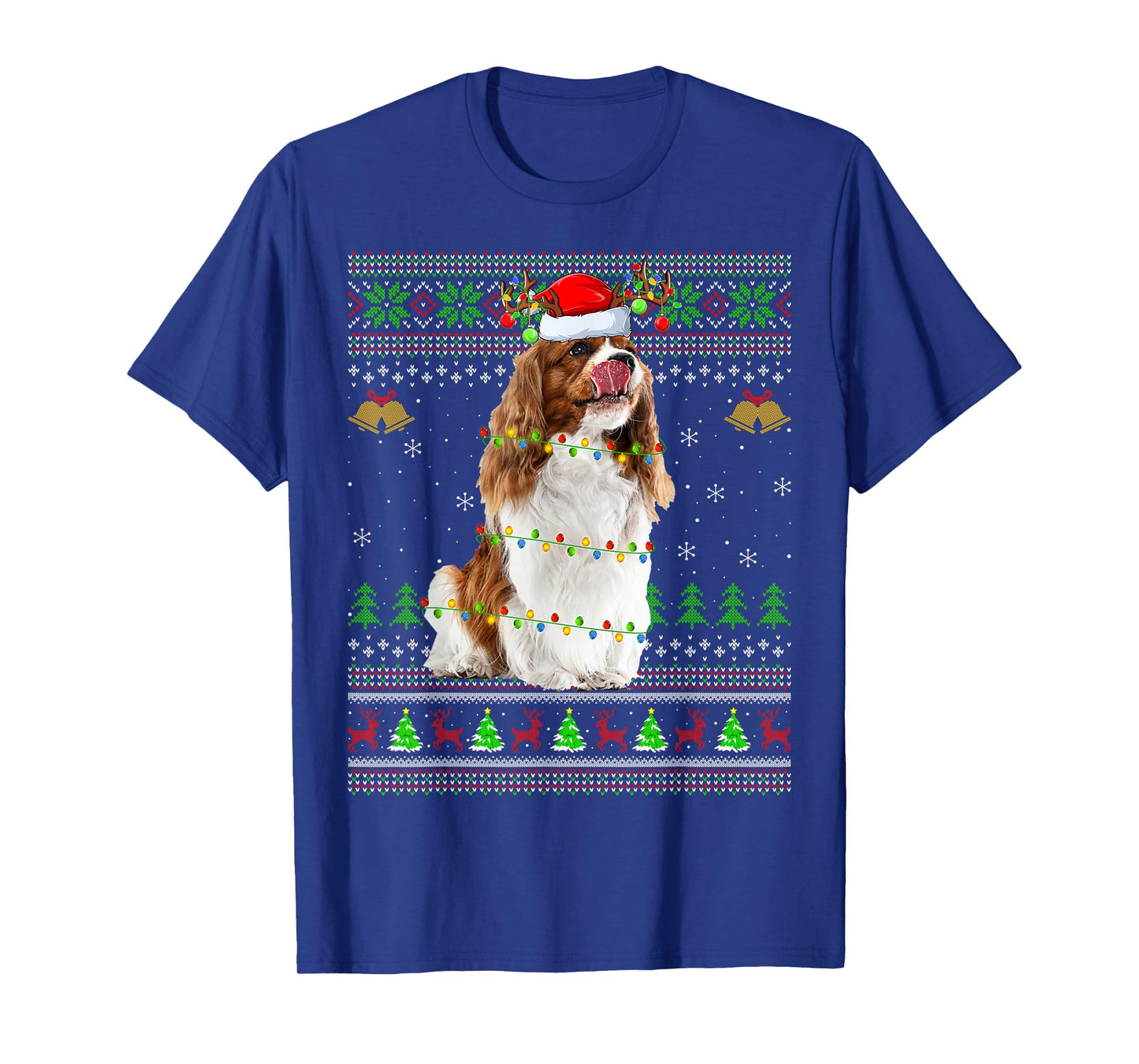 Cavalier King Charles Spaniel Dog Ugly Christmas Sweaters T-Shirt