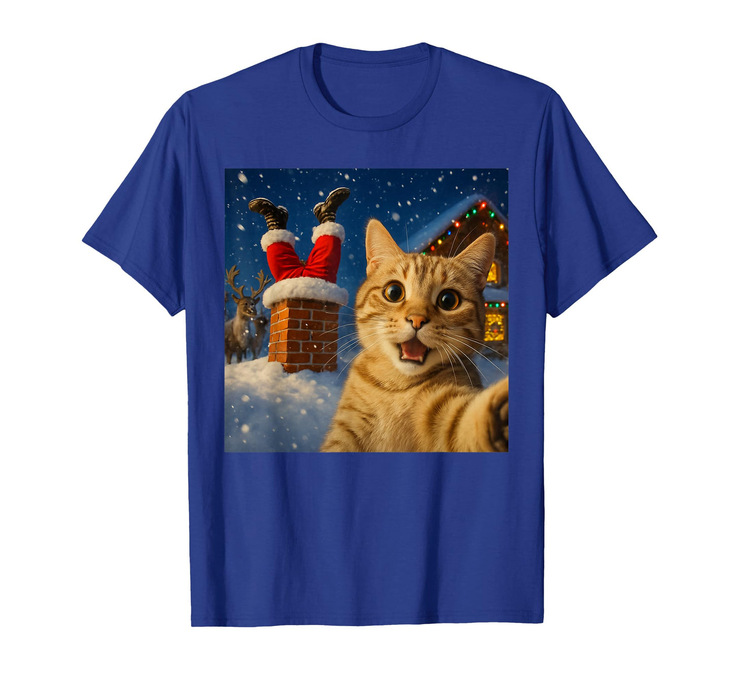 Funny Santa Claus Reindeer Christmas Holiday Meme T-Shirt