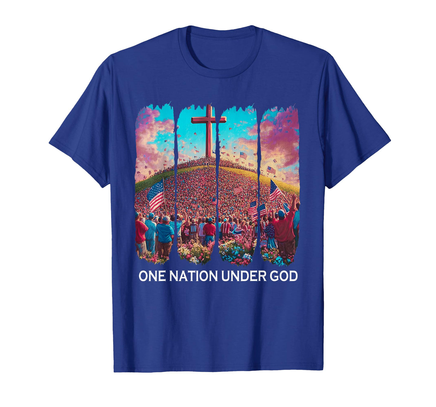 One Nation Under God - Christian America for 4th Of July T-Shirt