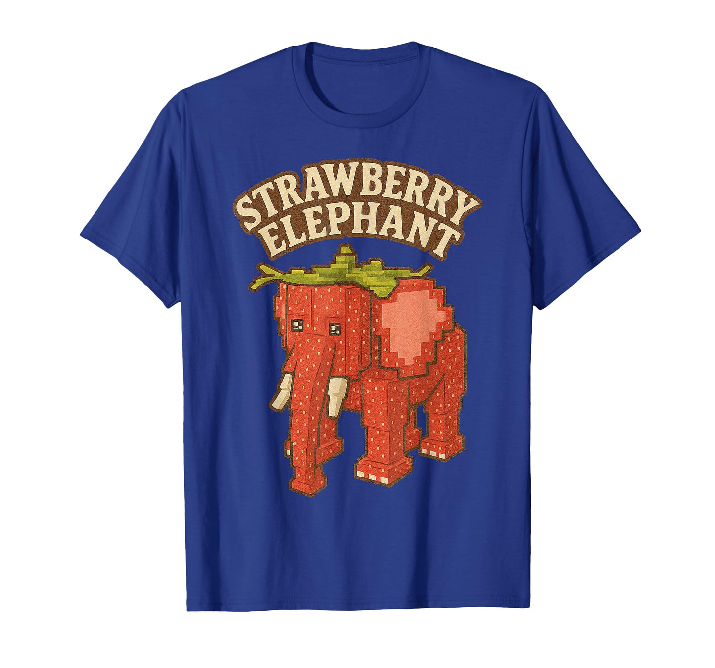 Strawberry Elephant Funny Italian Brainrot Kids Gaming Meme T-Shirt