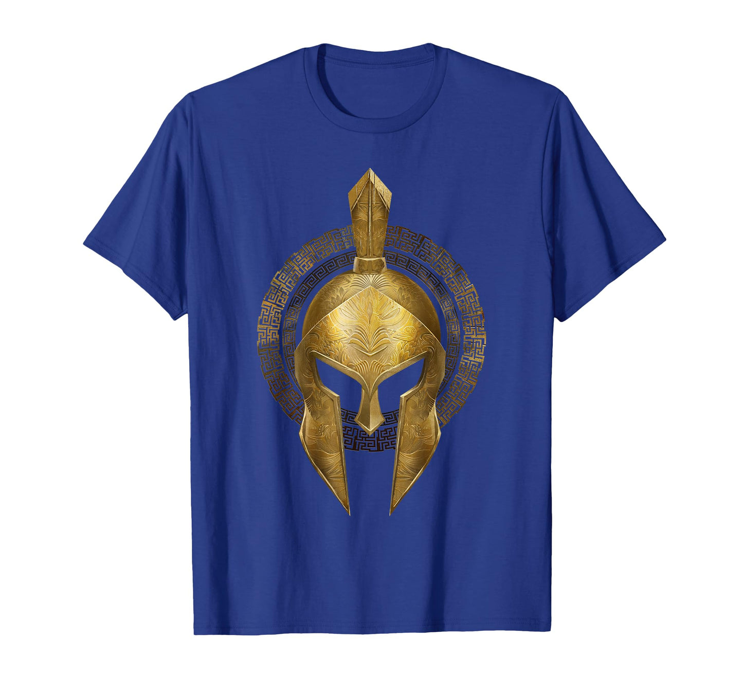 Spartan Helmet Warrior Gold Gladiator Sparta Greek Gym T-Shirt