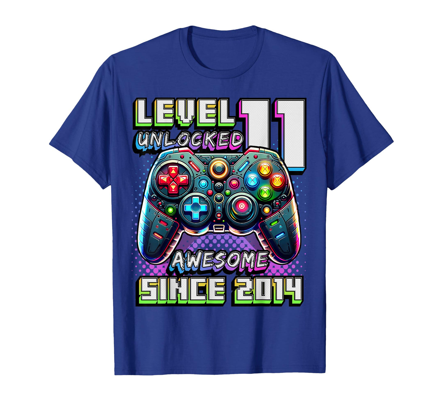 11th Birthday Boy Level 11 Gamer 11 Year Video Game Party T-Shirt